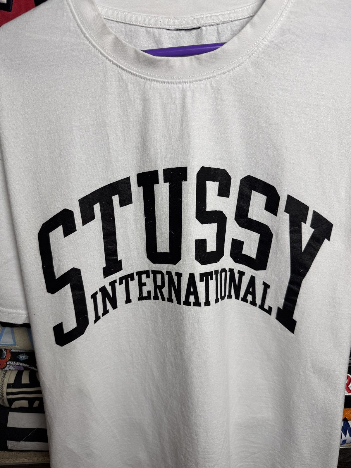 Stussy × Vintage Stüssy Tee Big Logo Center Vintage Streetwear Y2K Size XL / US 12-14 / IT 48-50 - 4 Thumbnail