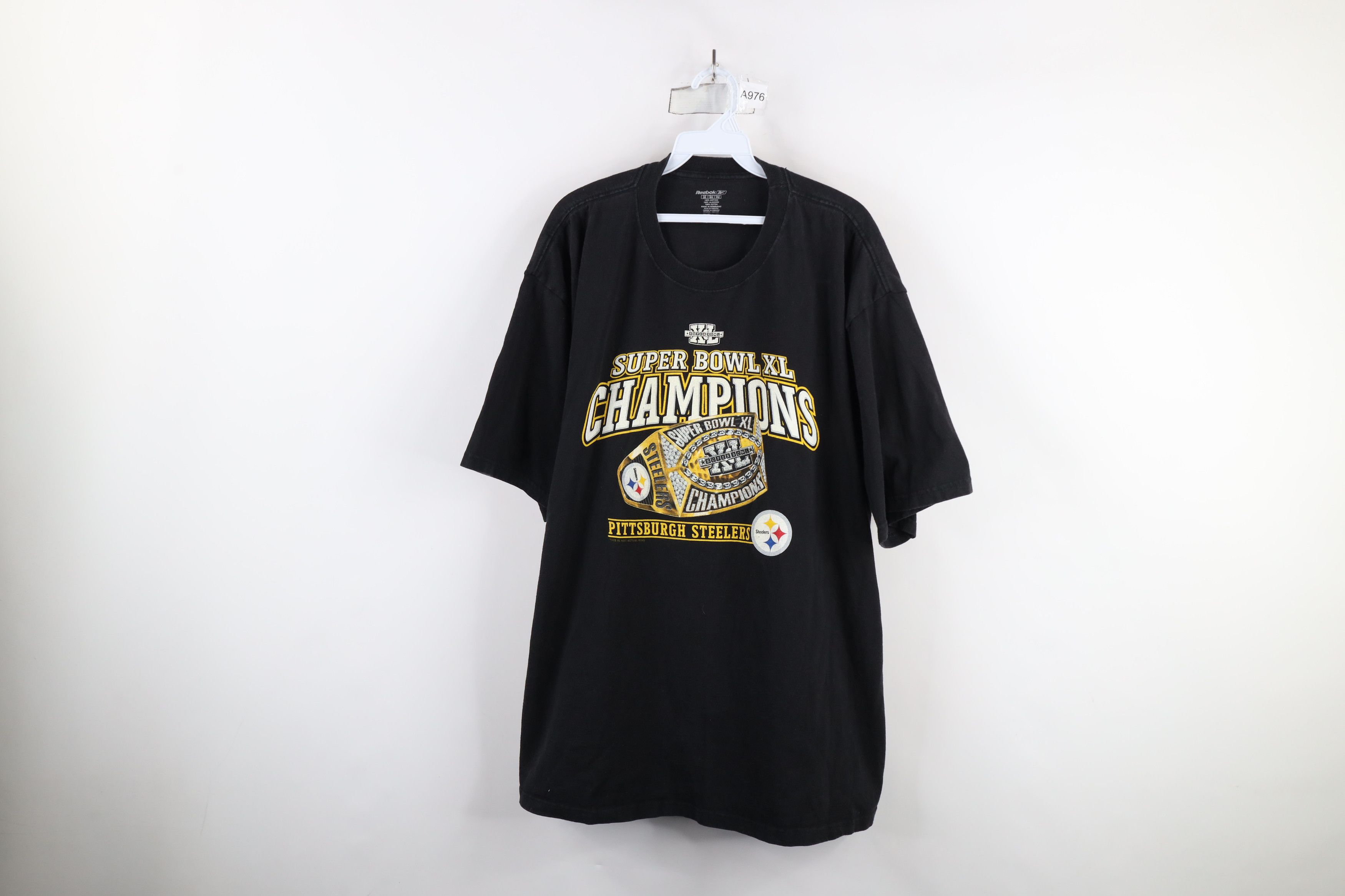 Reebok × Vintage Vintage Reebok Champs Pittsburgh Steelers Football T-Shirt Size US XXL / EU 58 / 5 - 1 Thumbnail