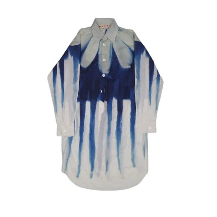 Marni Marni Tie-Dye Long Sleeve Button-Up Shirt Size US S / EU 44-46 / 1 - 1 Thumbnail