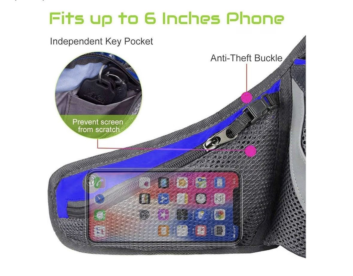 Other PYFK Hydration Running Belt Fanny Pack Size ONE SIZE - 9 Thumbnail