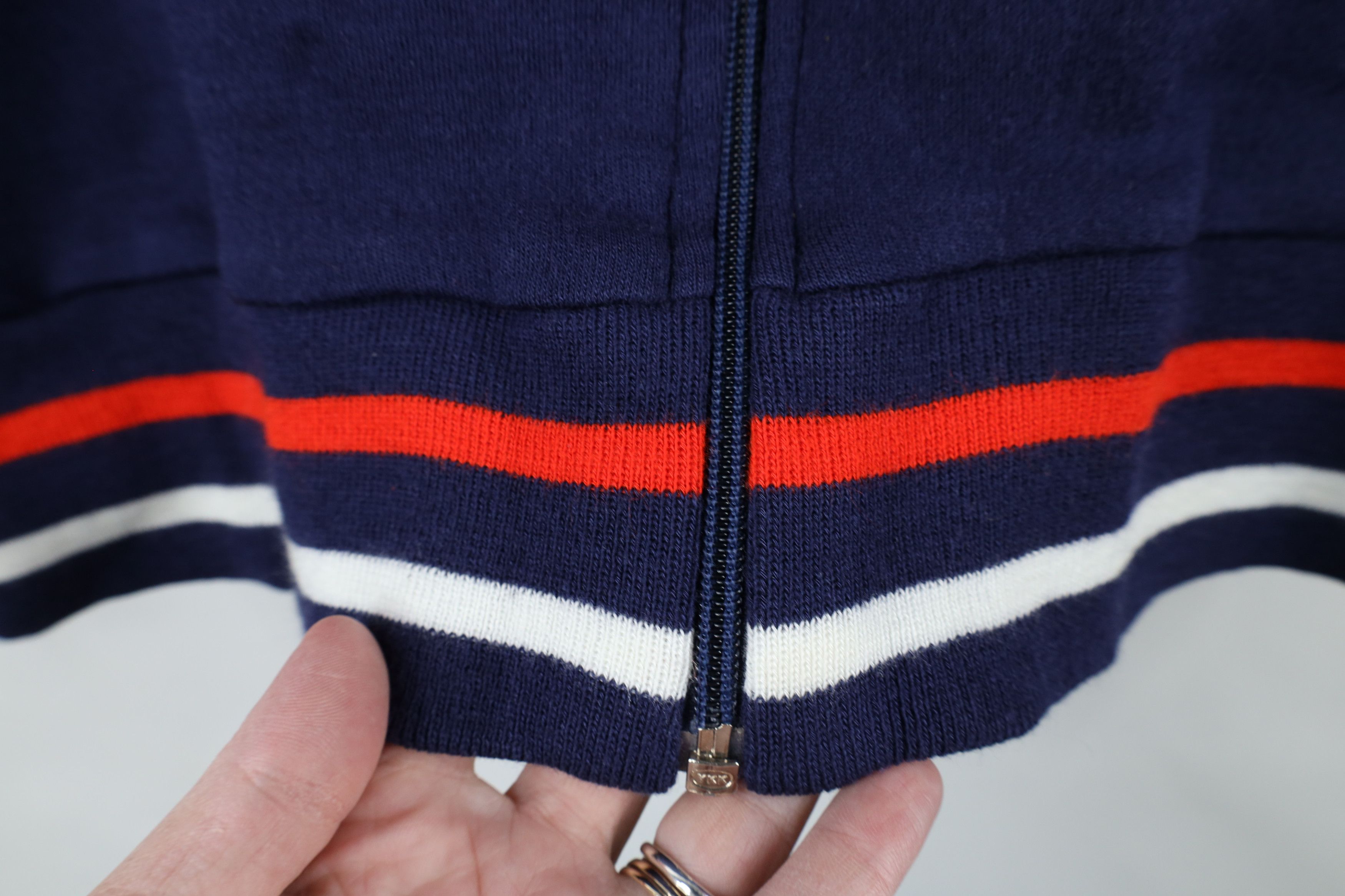 Vintage Vintage 70s Streetwear Striped Full Zip Warm Up Track Jacket Size US L / EU 52-54 / 3 - 8 Thumbnail