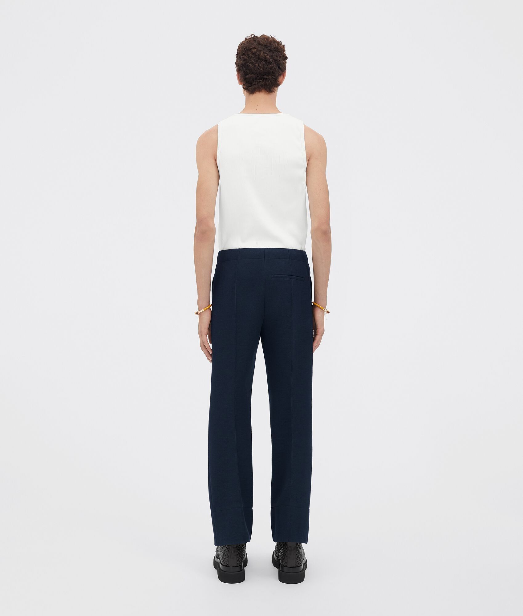 Bottega Veneta o1s1rm0725 Wool Trousers in Blue Size US 28 / EU 44 - 3 Thumbnail