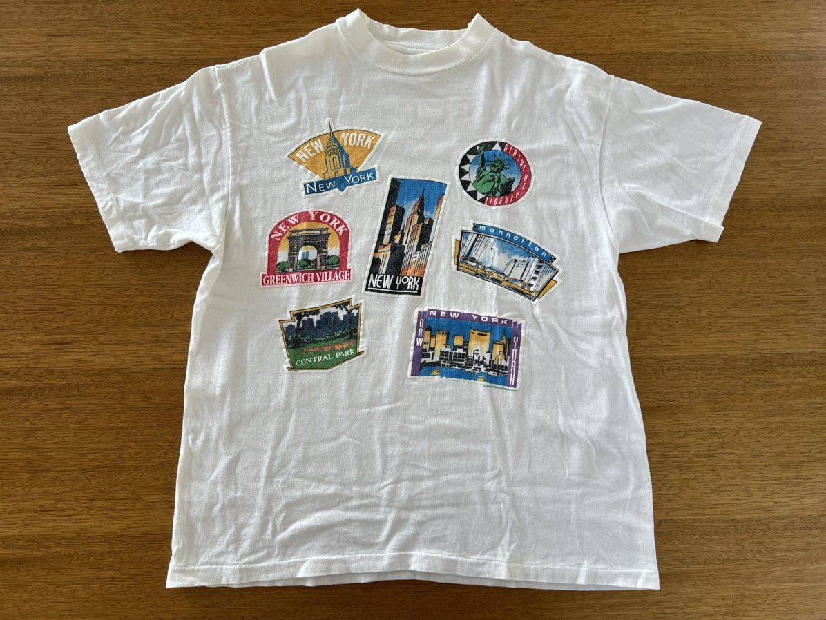 Vintage Vintage New York Stickers Tee Size US L / EU 52-54 / 3 - 2 Thumbnail