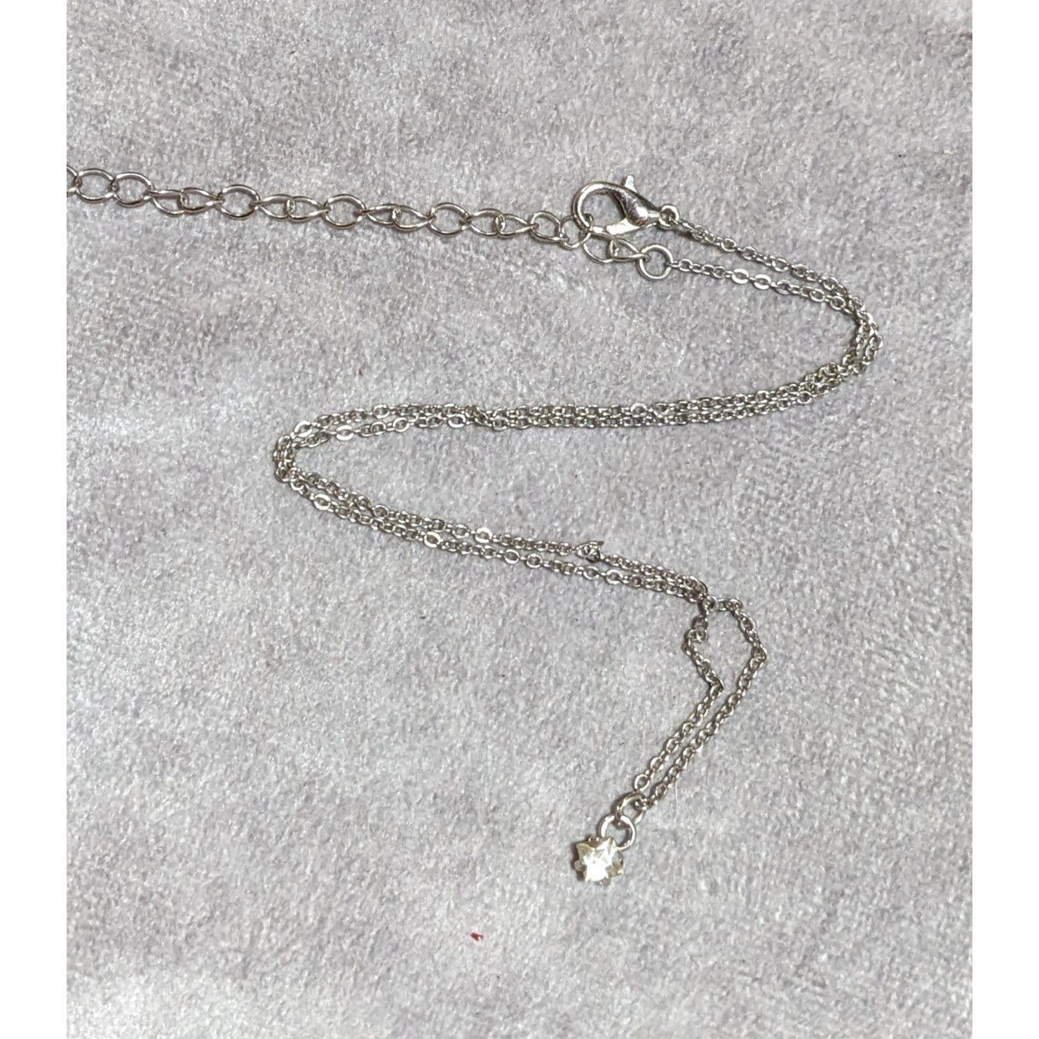 Other Minimalist Offset Square Gemmed Pendant Necklace Size ONE SIZE - 8 Thumbnail