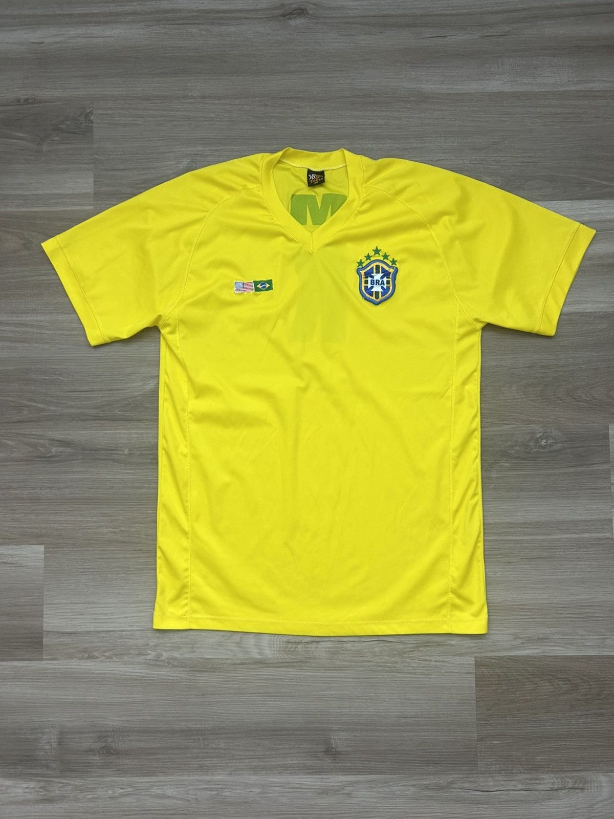 Vintage Vintage Brazil Soccer Jersey Size US L / EU 52-54 / 3 - 1 Thumbnail