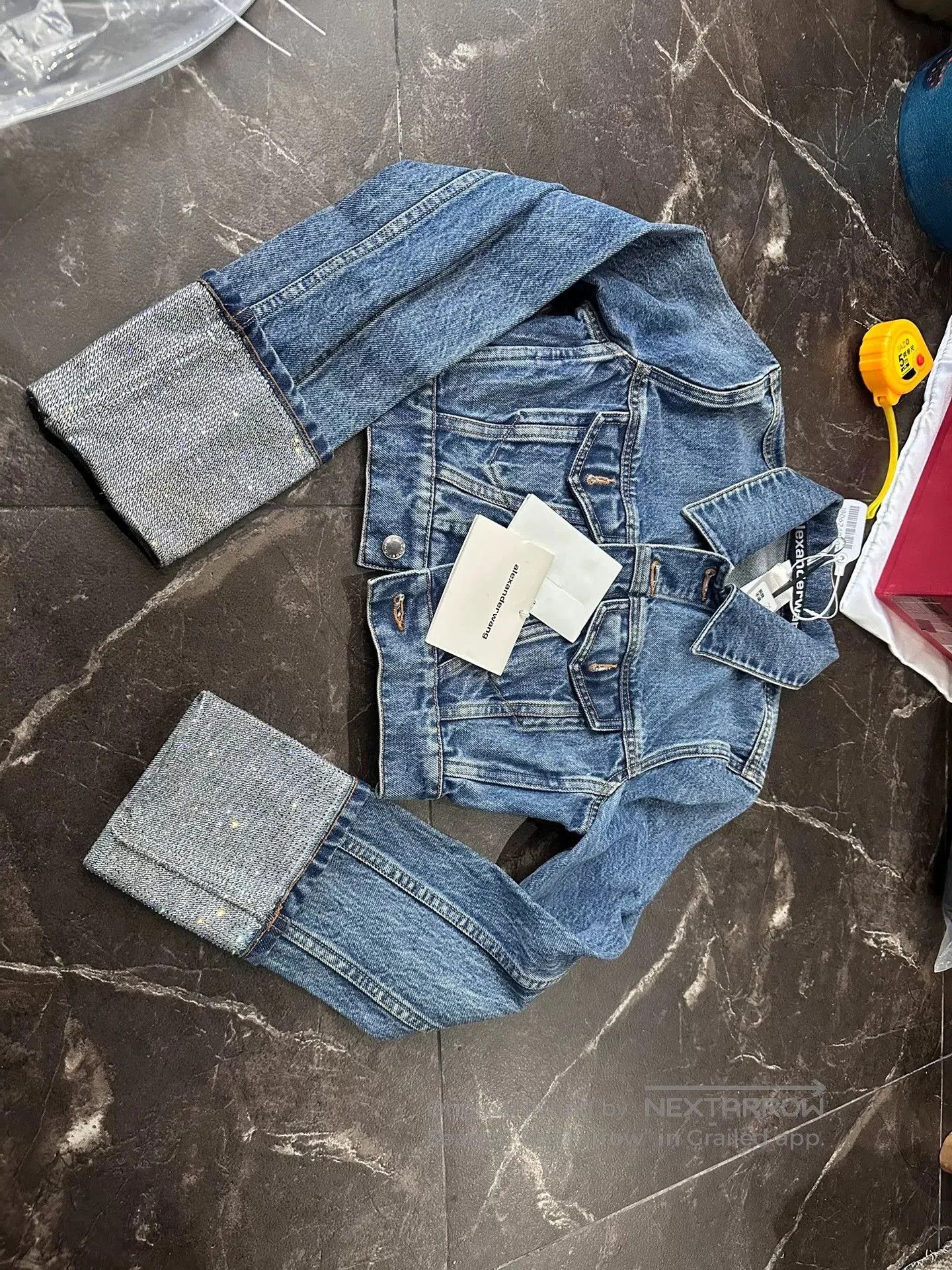 Alexander Wang Denim Short Jacket.
