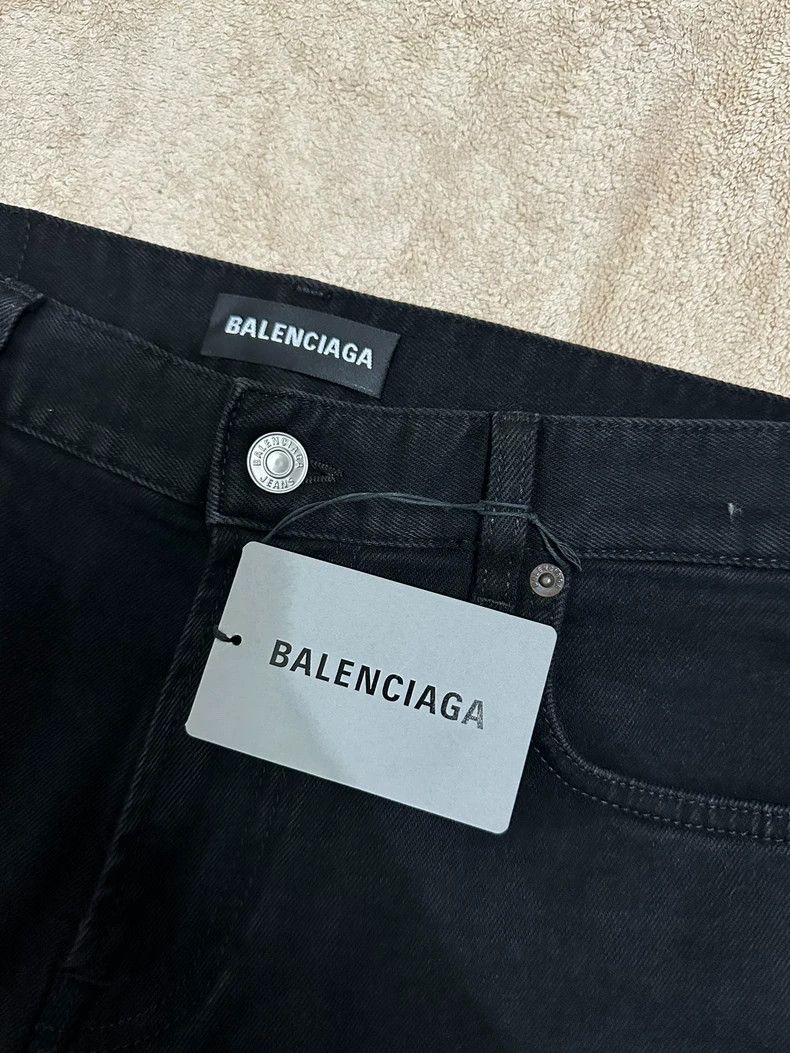 Balenciaga Balenciaga Black Denim Pants Size US 31 - 4 Thumbnail