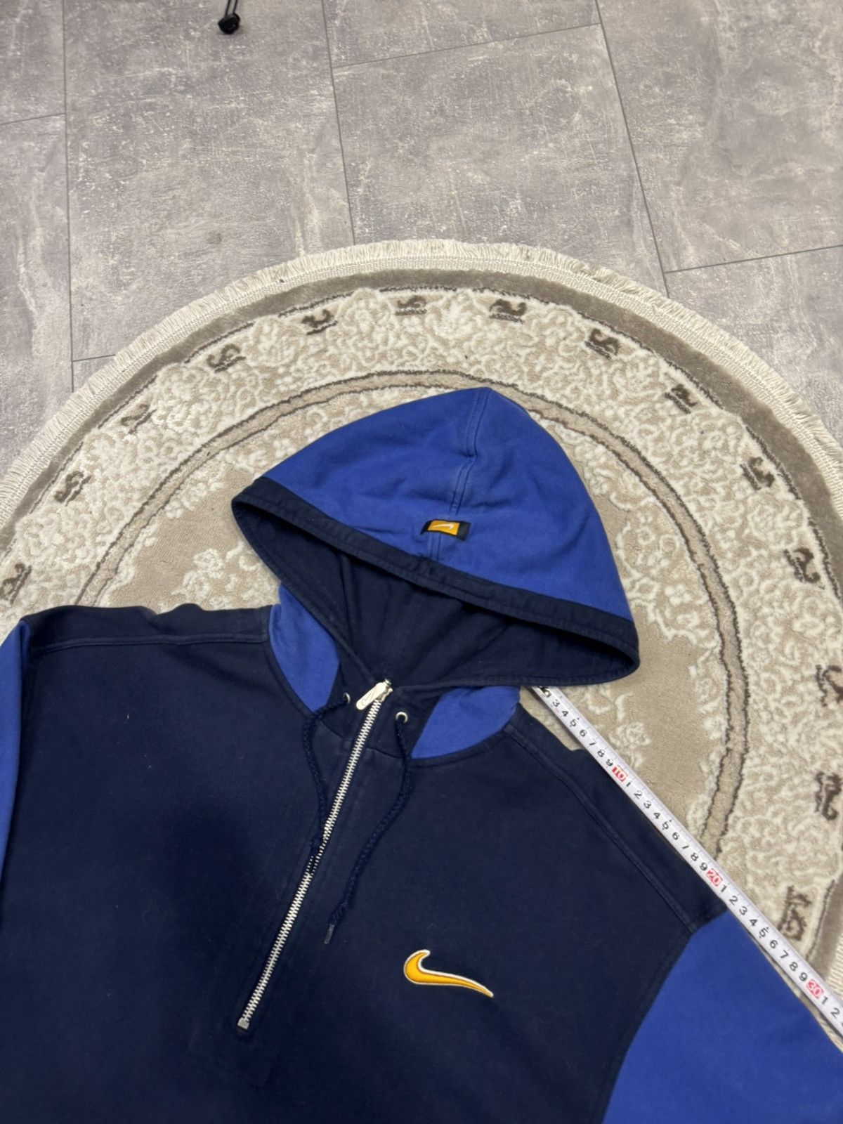 Nike Vintage 90s Nike Hoodie Big Logo Baggy Brill Faded Size US L / EU 52-54 / 3 - 4 Thumbnail