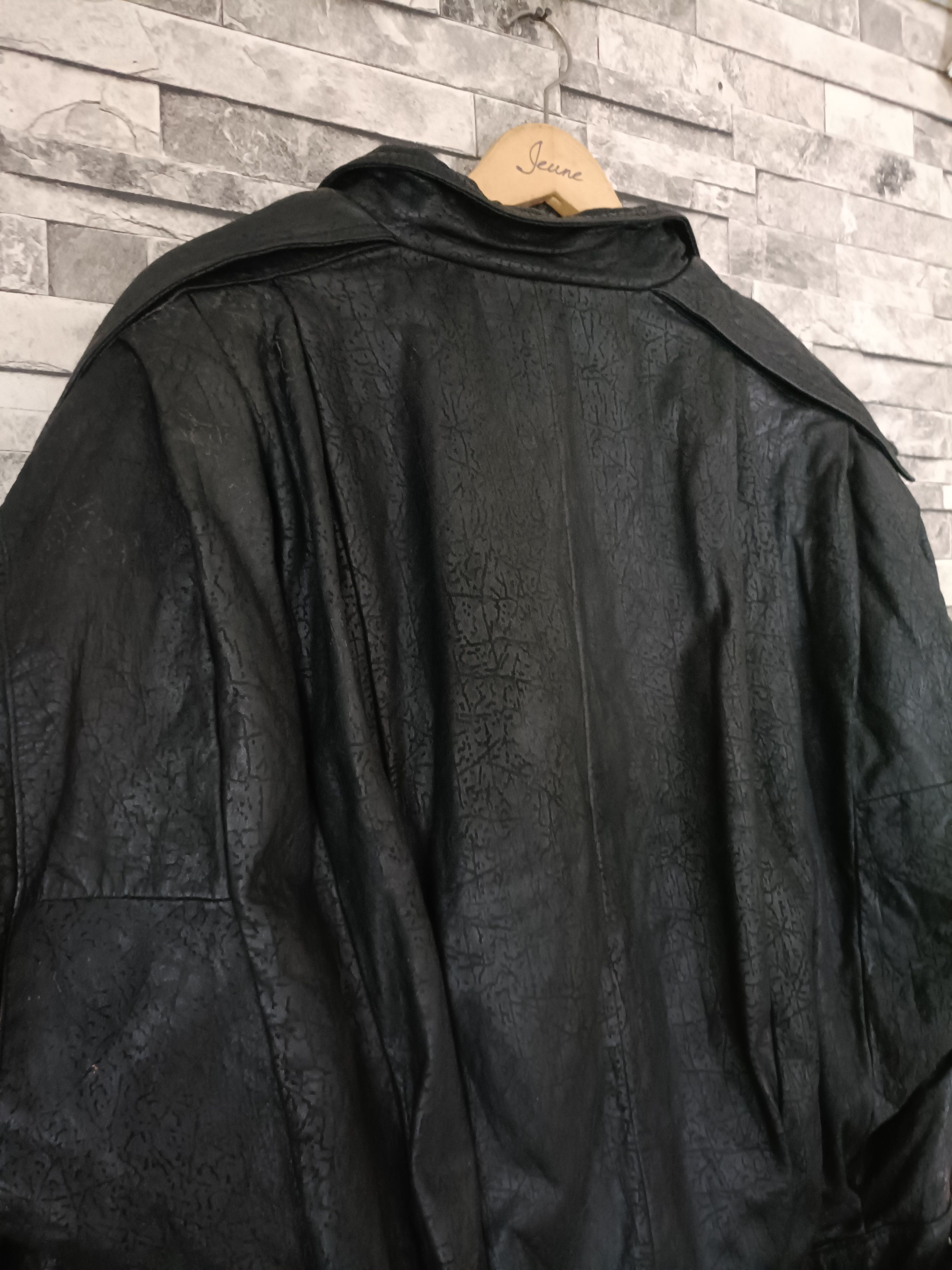 Vintage Vintage baraffin oversized batwing leather jacket Size S / US 4 / IT 40 - 5 Thumbnail