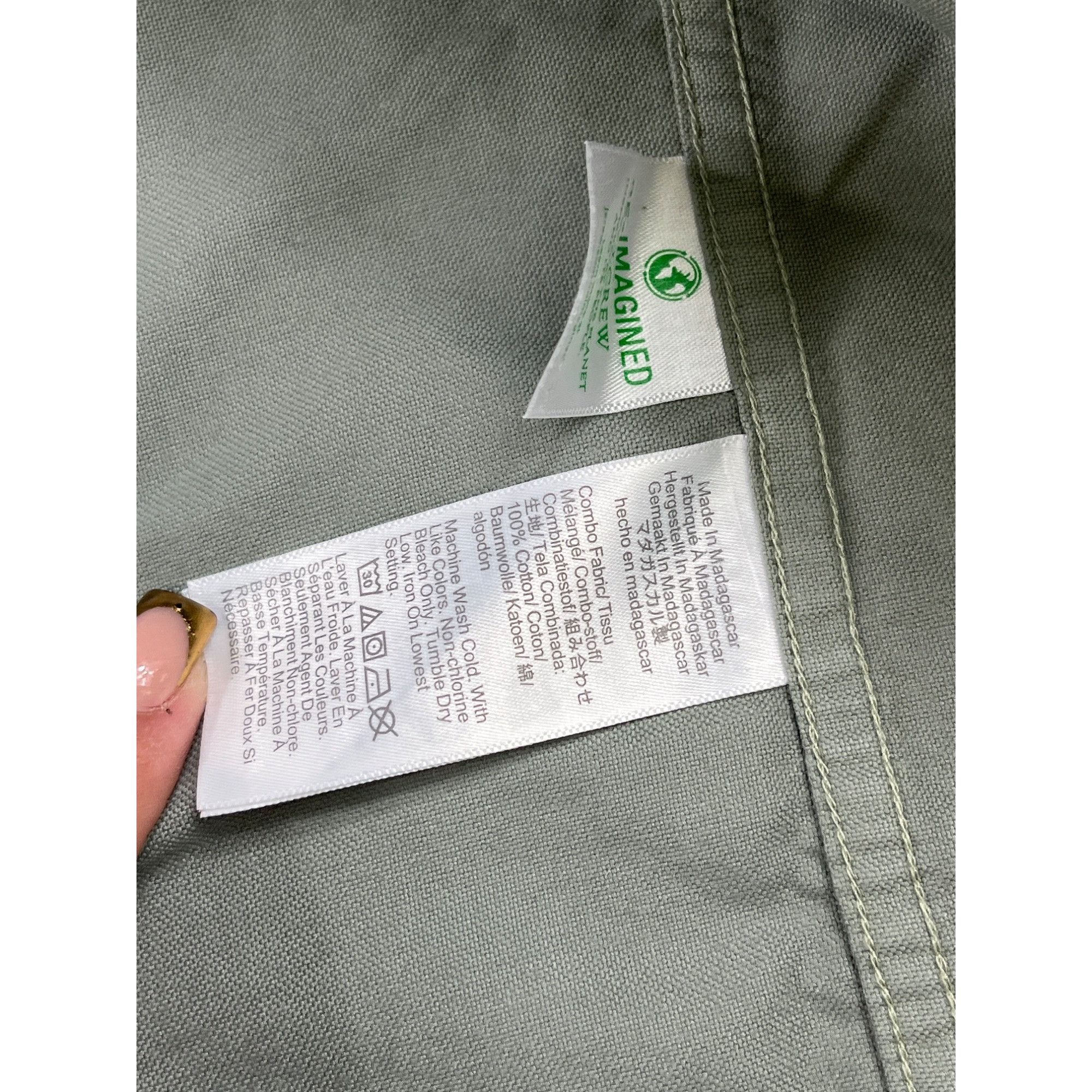 J.Crew J.Crew SKU 7702 Mens Green Slim Untucked Garment Shirt Size Size US L / EU 52-54 / 3 - 5 Thumbnail