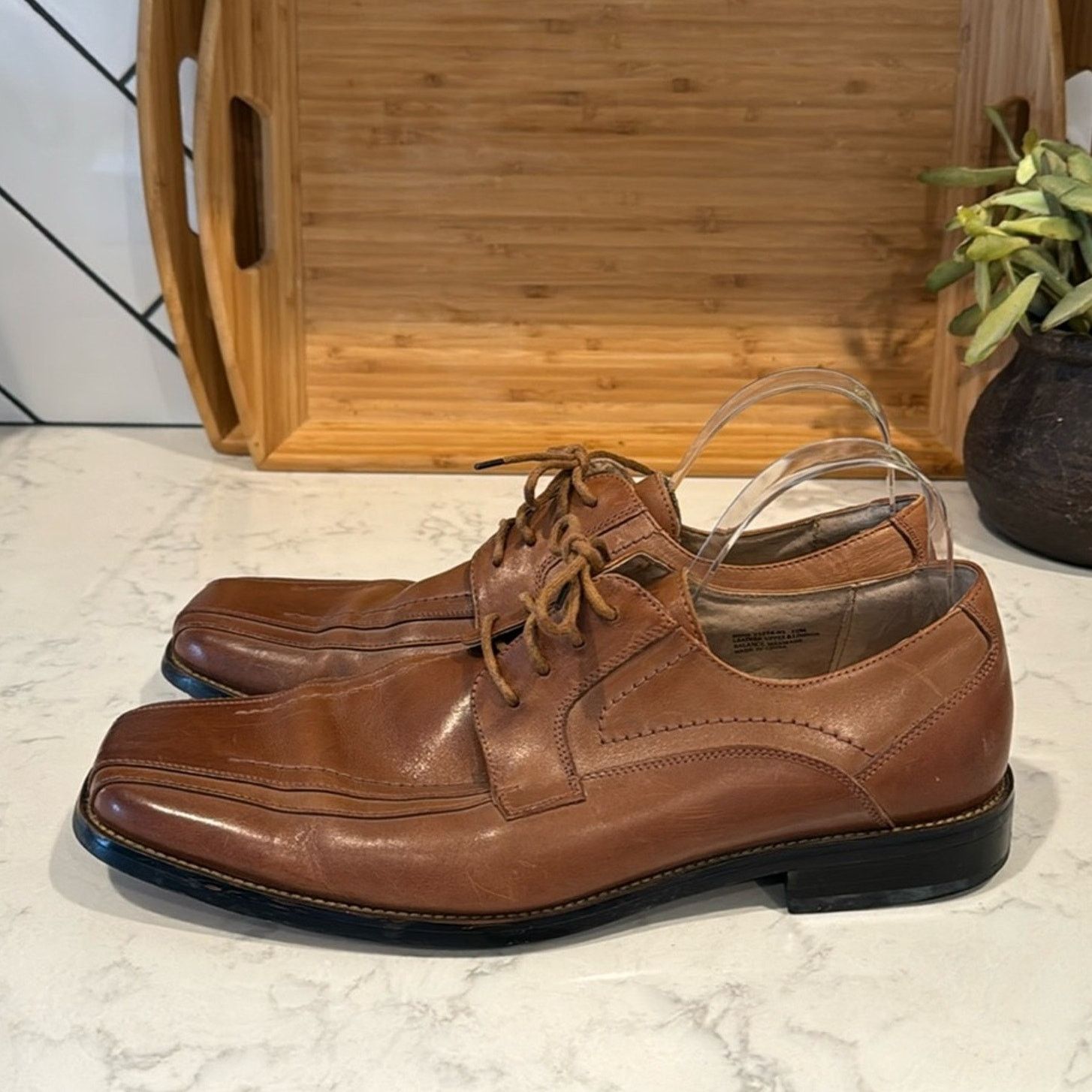 Stacy Adams Stacy Adams Corrado Oxford tan brown size 12 academia Size US 12 / EU 45 - 1 Thumbnail