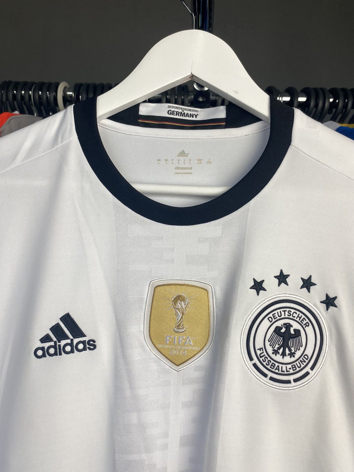 Adidas 2016/17 ADIDAS GERMANY HOME SOCCER FOOTBALL JERSEY SHIRT Size US L / EU 52-54 / 3 - 6 Thumbnail