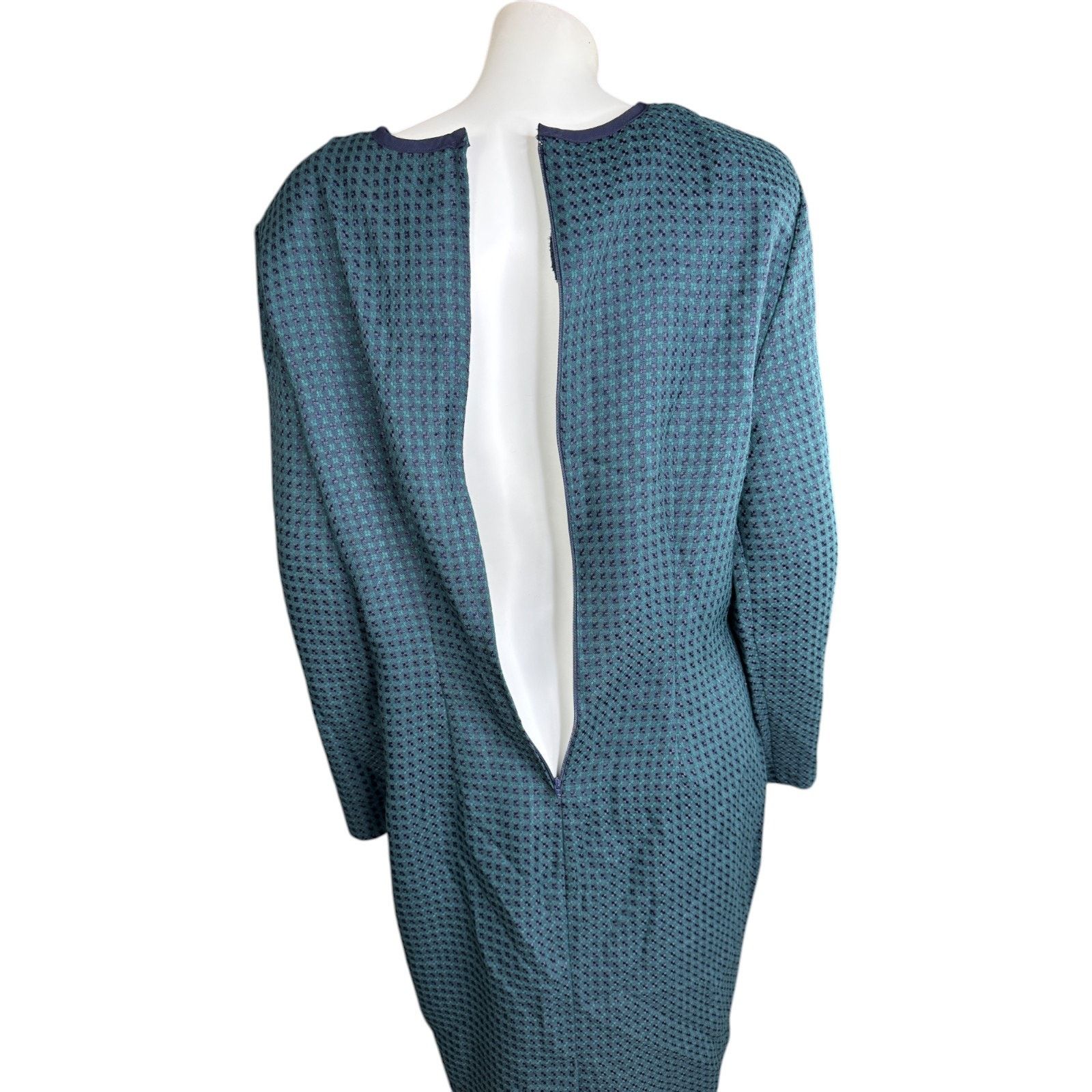 Other Miz California Green Navy Plaid Vintage Womens 12 Midi Size XL / US 12-14 / IT 48-50 - 13 Thumbnail