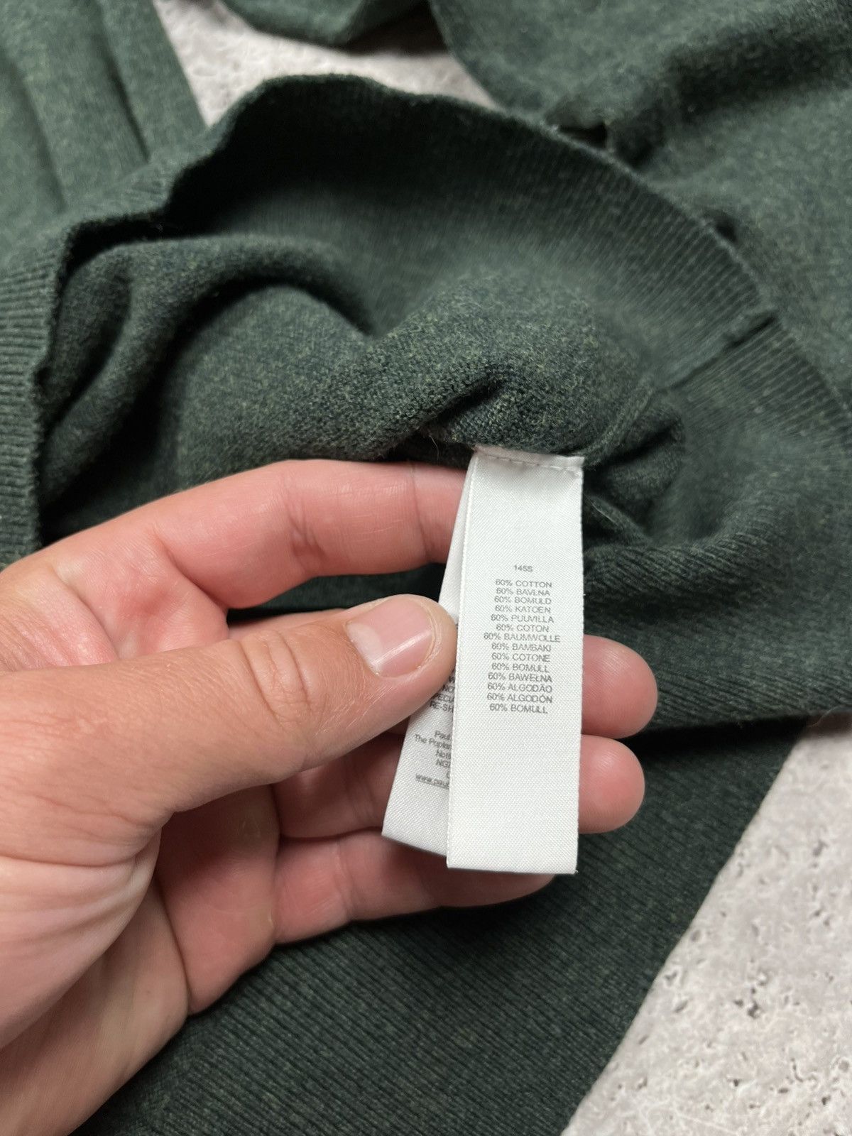 Paul Smith PS Paul Smith green crewneck cotton sweater with zebra patch Size US M / EU 48-50 / 2 - 8 Thumbnail