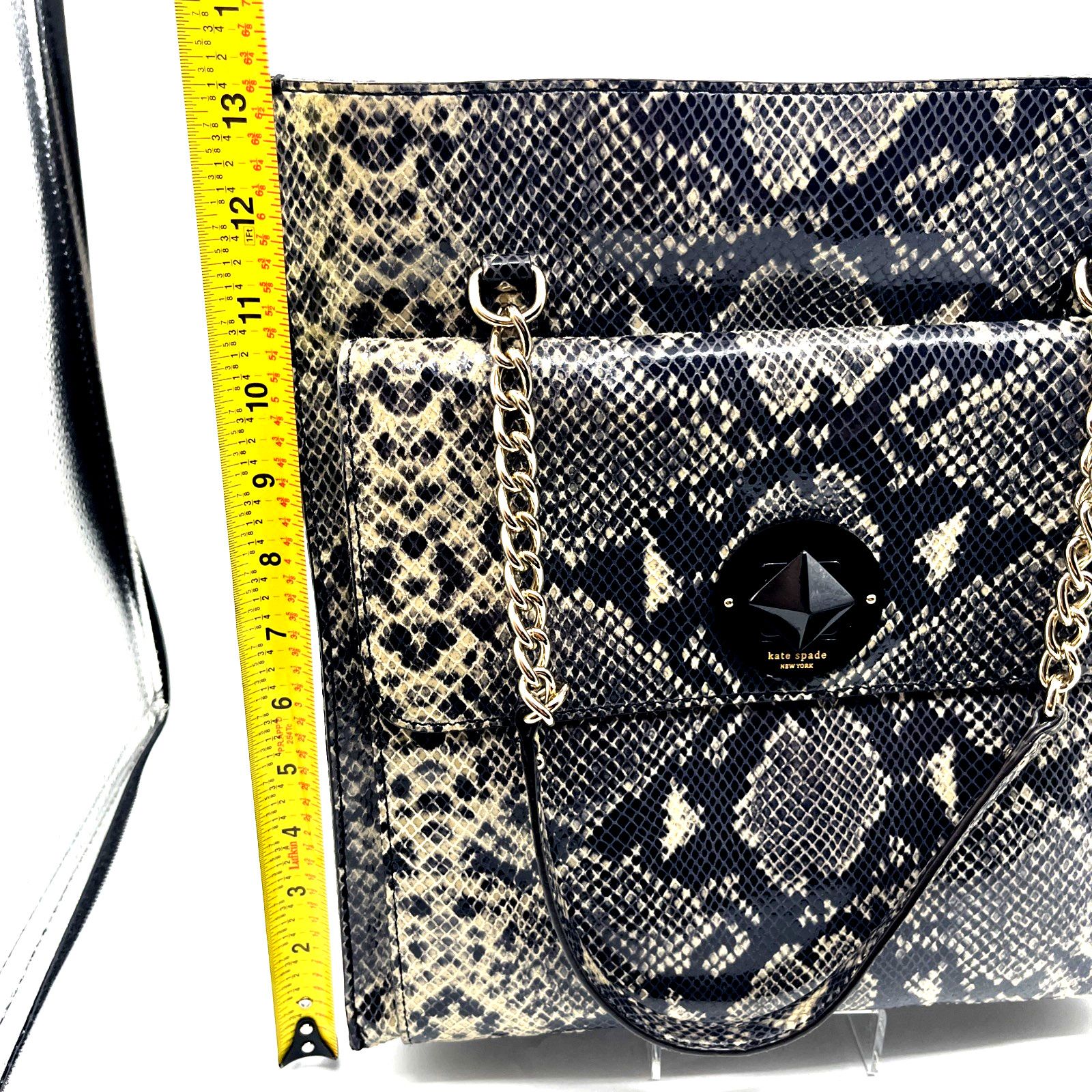 Kate Spade Kate Spade Grey Beige Snake Effect Leather South Kensington Size ONE SIZE - 18 Thumbnail