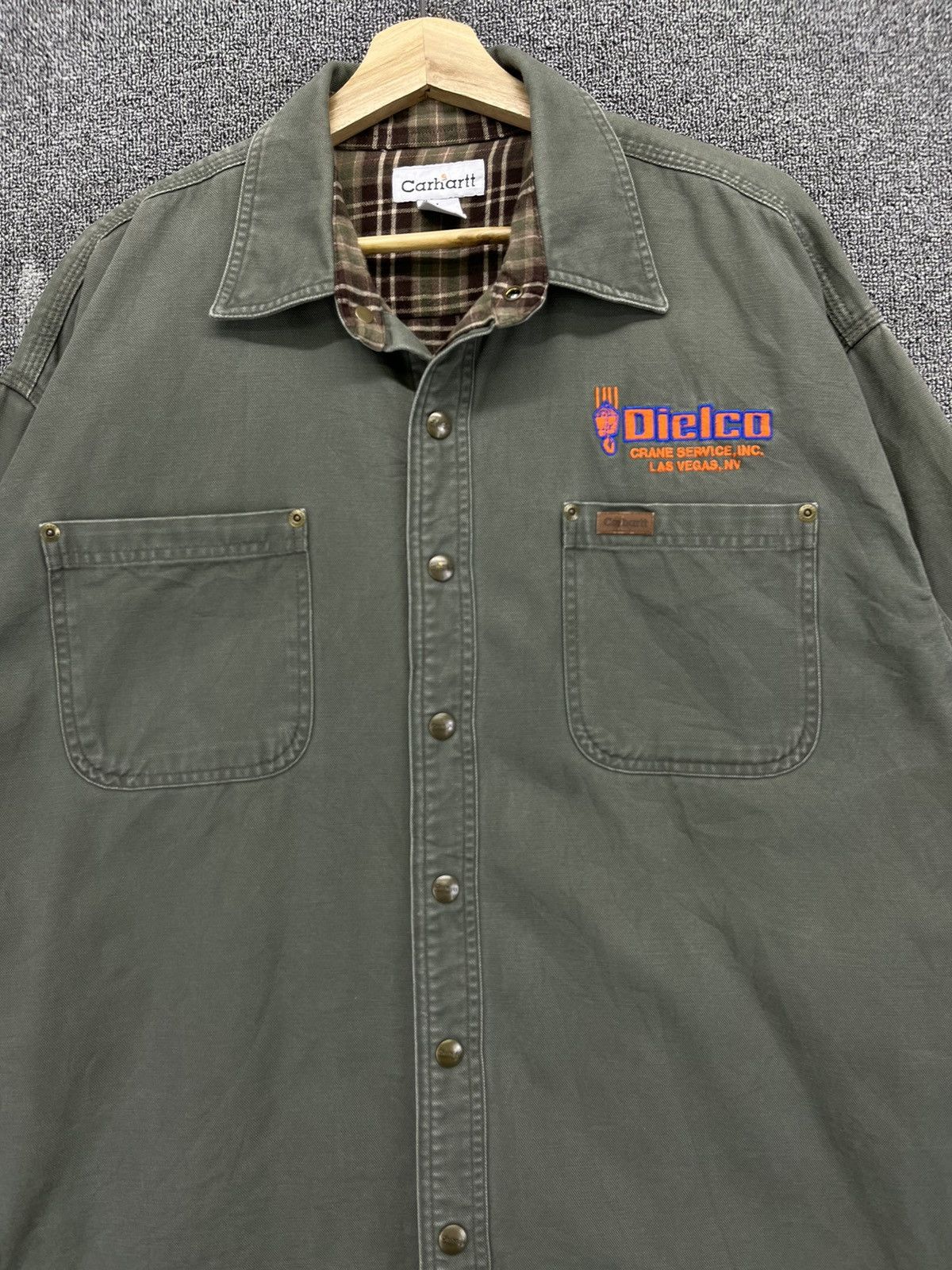 Carhartt Vintage Carhartt Button Up Work Wear Jacket Size US L / EU 52-54 / 3 - 5 Thumbnail