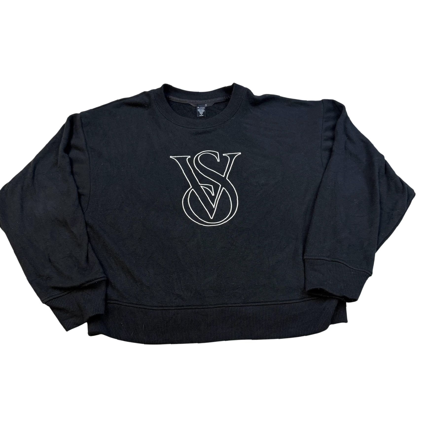 Victoria's Secret Victoria's Secret On Point Sweatshirt Womens M Black VS Logo Crewneck Size M / US 6-8 / IT 42-44 - 2 Thumbnail