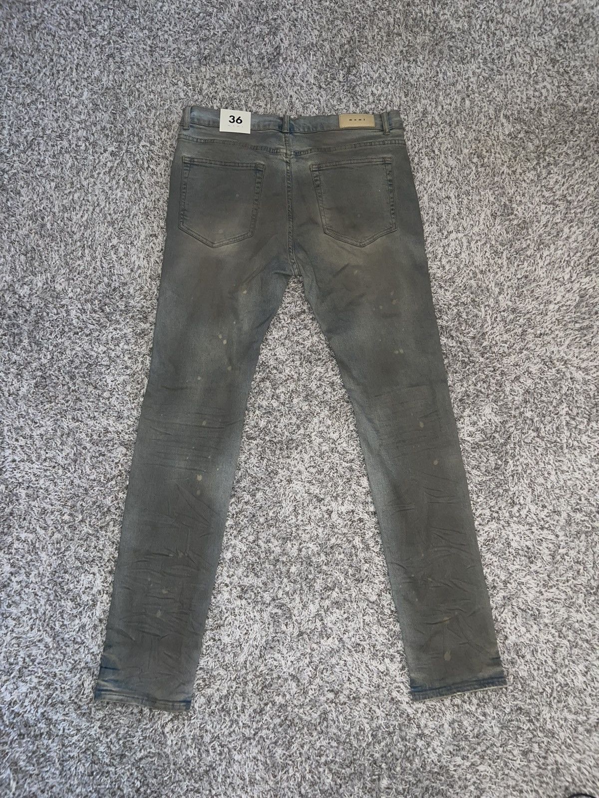 MNML MNML X607 Painted Skinny Denim Jeans Size US 36 / EU 52 - 2 Thumbnail