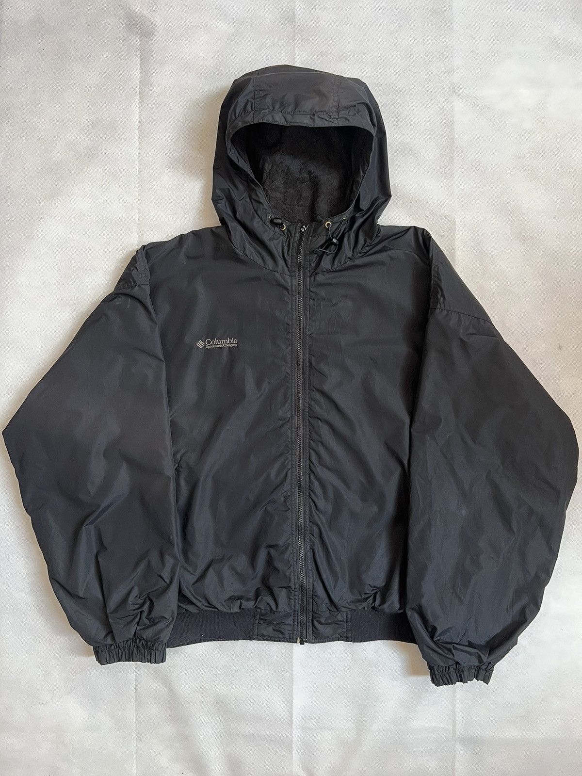 Columbia Columbia Sportswear Hooded Windbreaker Black Faded Size US XL / EU 56 / 4 - 1 Thumbnail