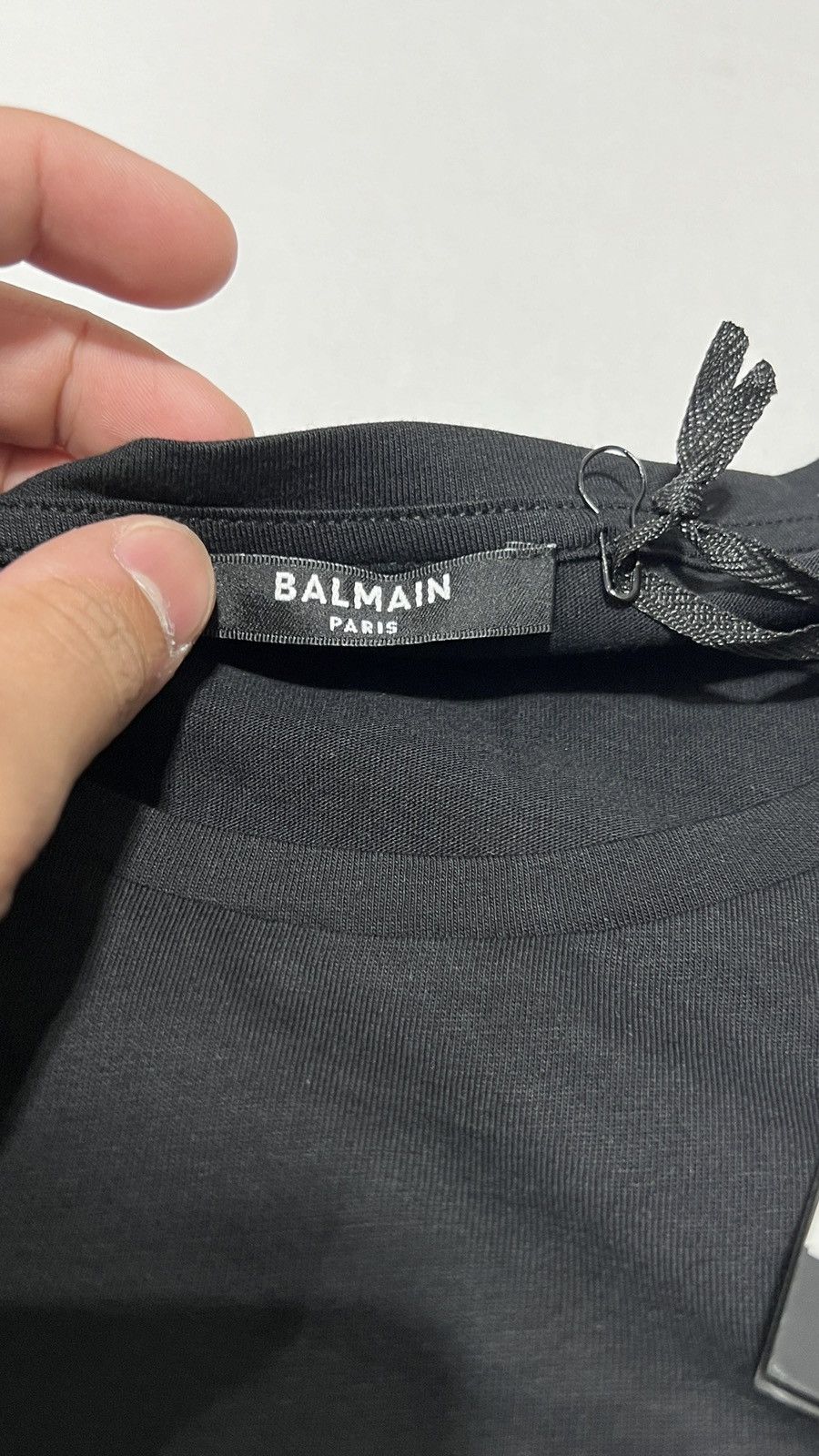 Balmain Balmain Paris Black Tee Size M / US 6-8 / IT 42-44 - 6 Thumbnail