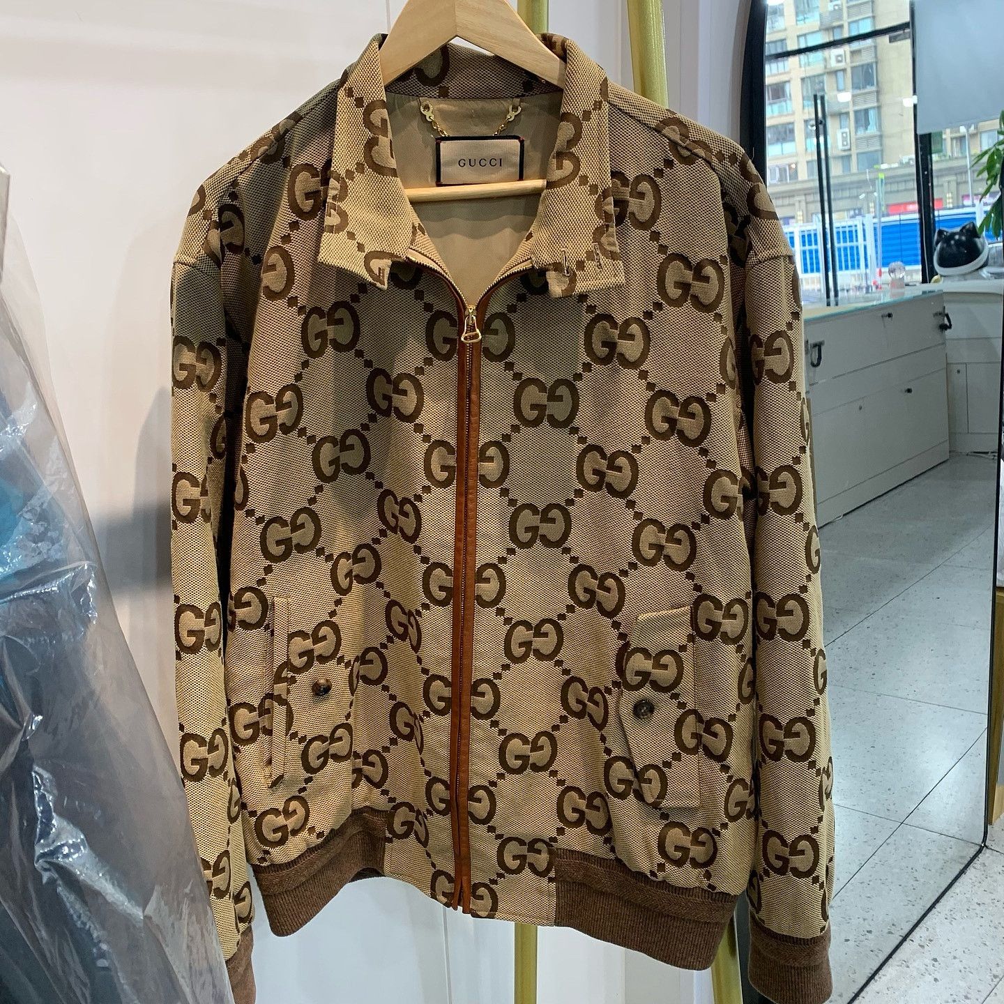 Gucci Gucci Monogram Canvas Bomber Jacket Size 54 Size US L / EU 52-54 / 3 - 1 Thumbnail