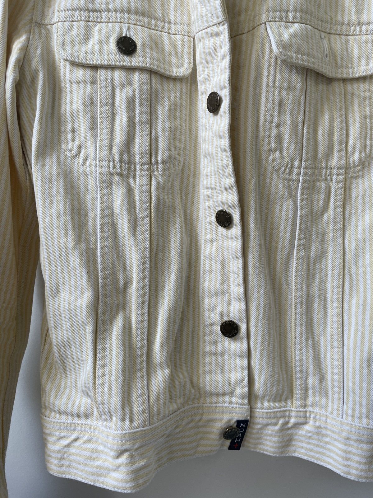 Noah Denim jacket strips white and yellow Size US S / EU 44-46 / 1 - 1 Thumbnail