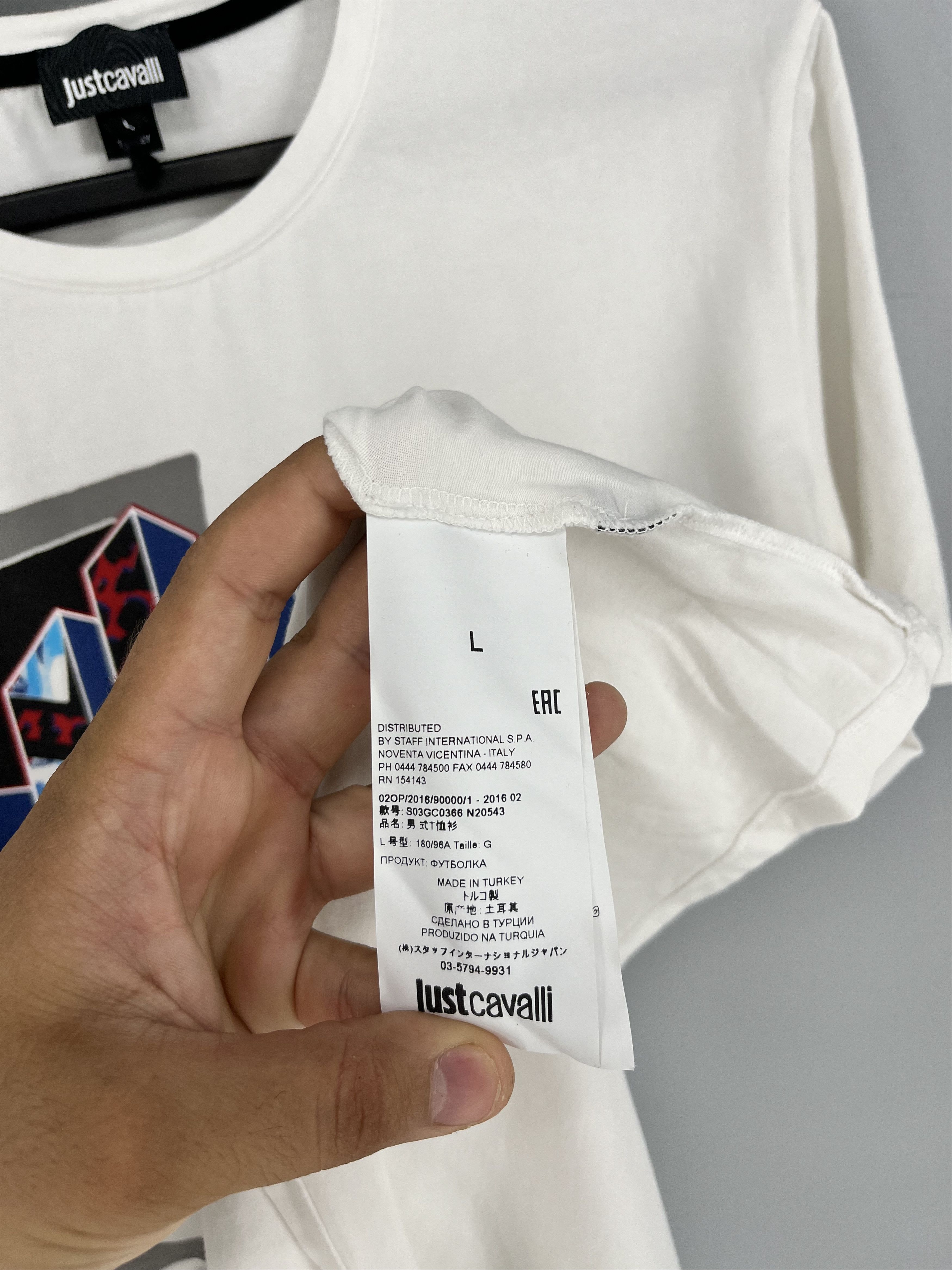 Just Cavalli Just Cavalli T-Shirt Short Sleeve Luxury Streetwear Size L Size US L / EU 52-54 / 3 - 9 Thumbnail