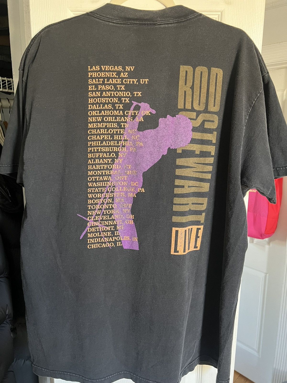 Vintage 1996 Rod Stewart Tour Tee Size US XL / EU 56 / 4 - 2 Thumbnail