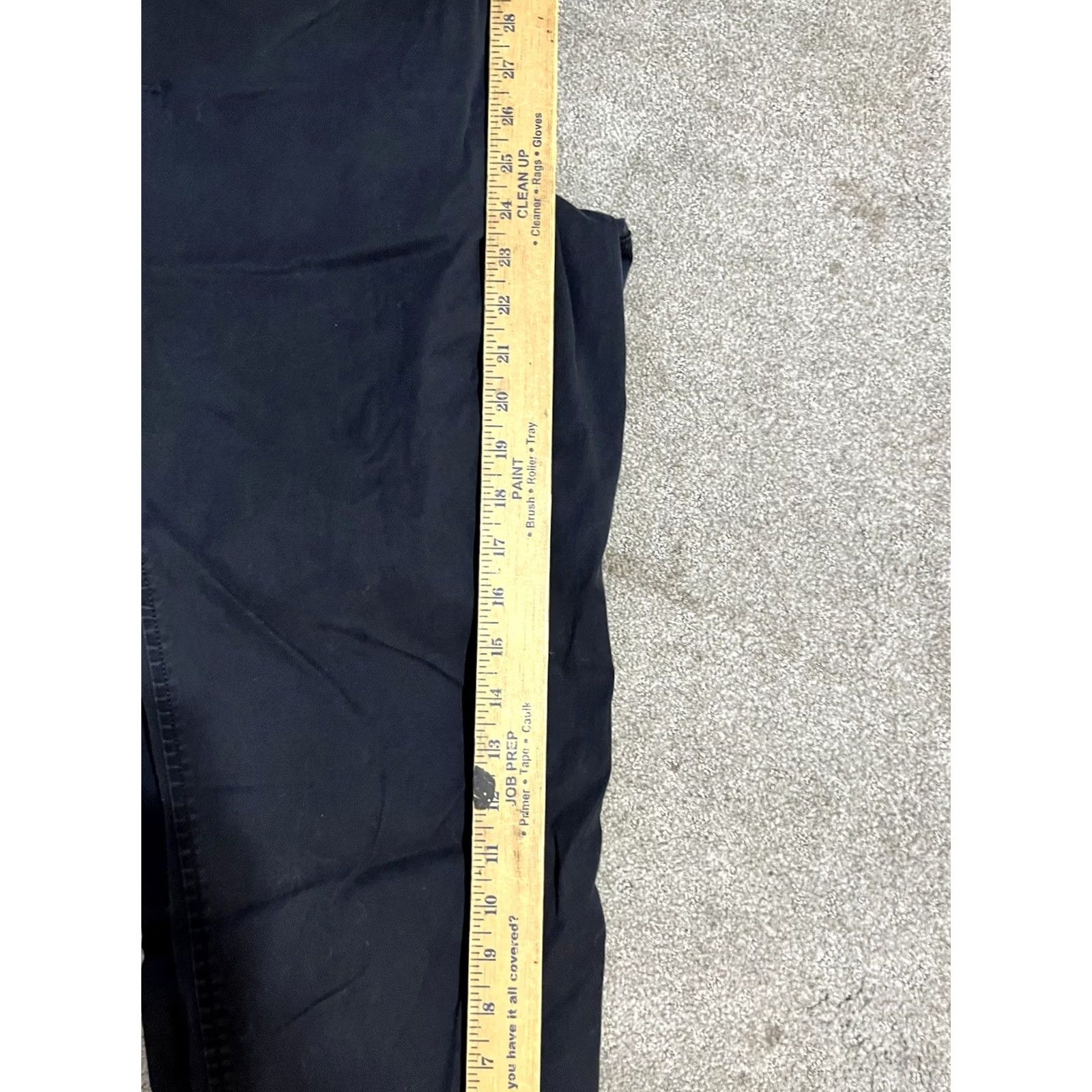 Talbots Talbots Pants 12P Black Relaxed Chino Tapered Flat Front Cotton Blend Women’s Size 34" / US 12 / IT 48 - 6 Thumbnail