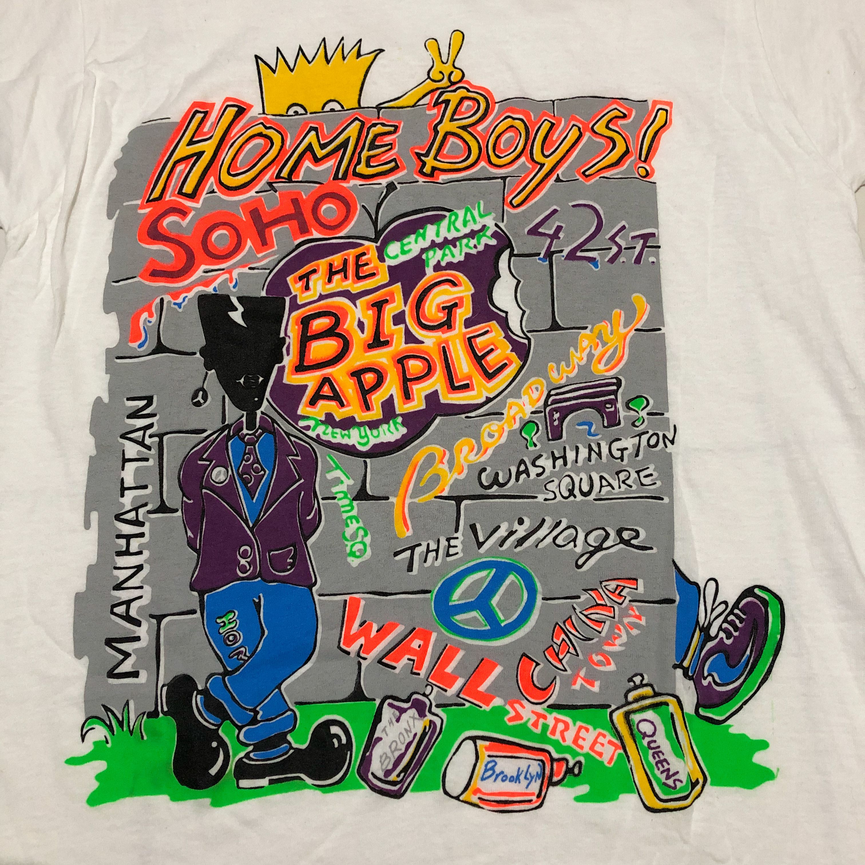 Vintage Archive Vintage 90s HOME BOYS! NYC T-Shirt Soho Big Apple Size US M / EU 48-50 / 2 - 3 Thumbnail