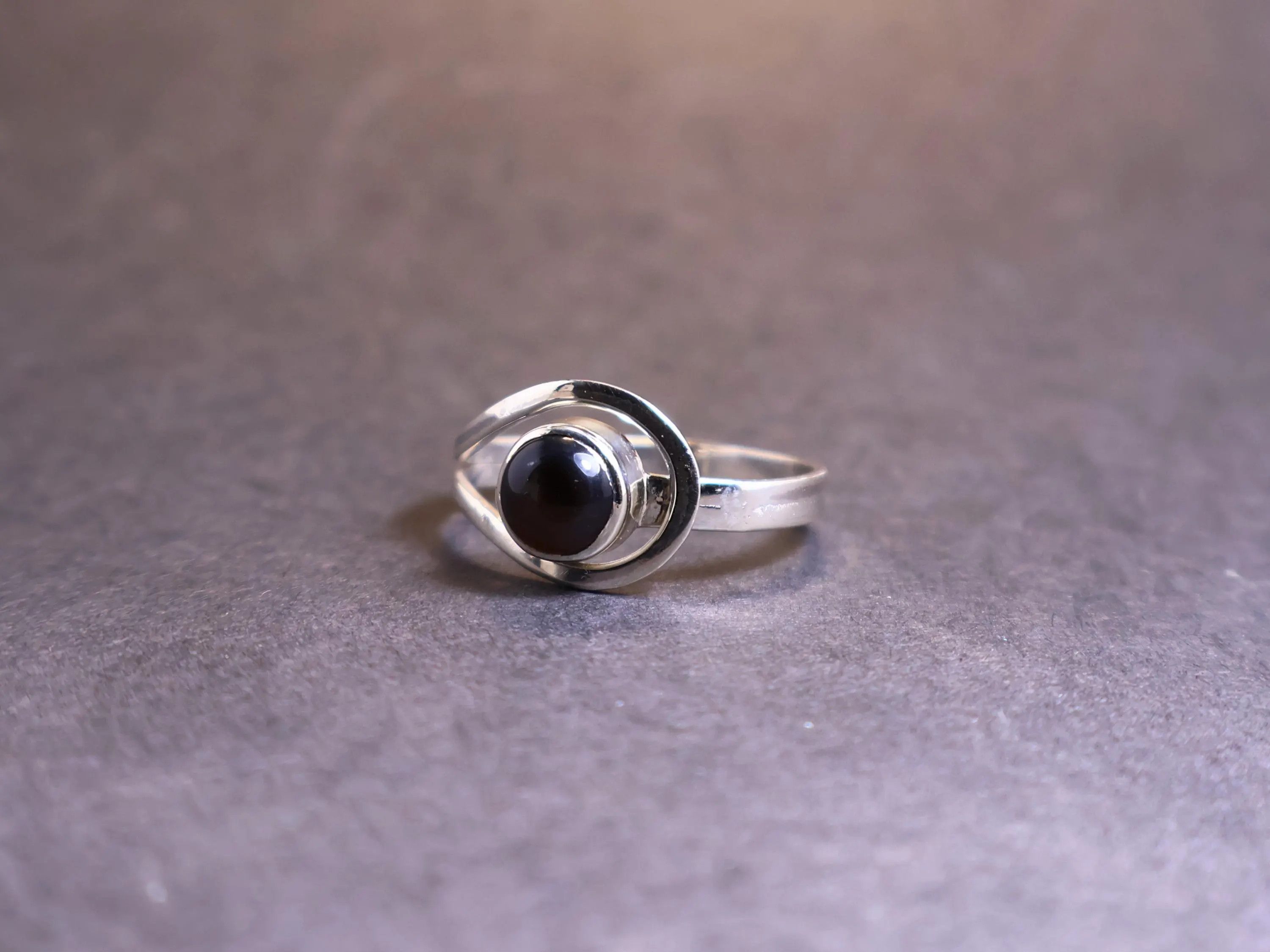 Handmade Black Onyx Ring, 925 Sterling Silver Ring, Handmade Jewelry, Size ONE SIZE - 2 Thumbnail