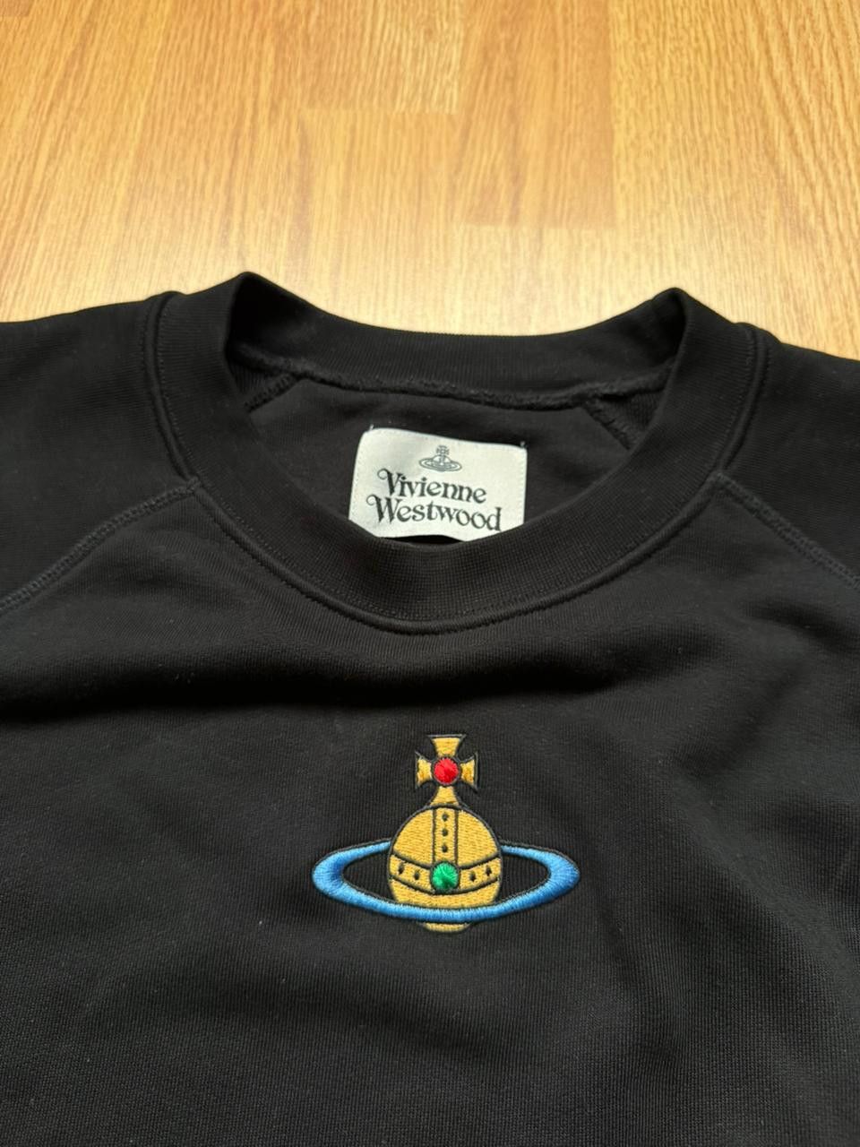 Vivienne Westwood CC28 Embroidery Orb Logo Sweatshirt in Black Size US M / EU 48-50 / 2 - 2 Thumbnail