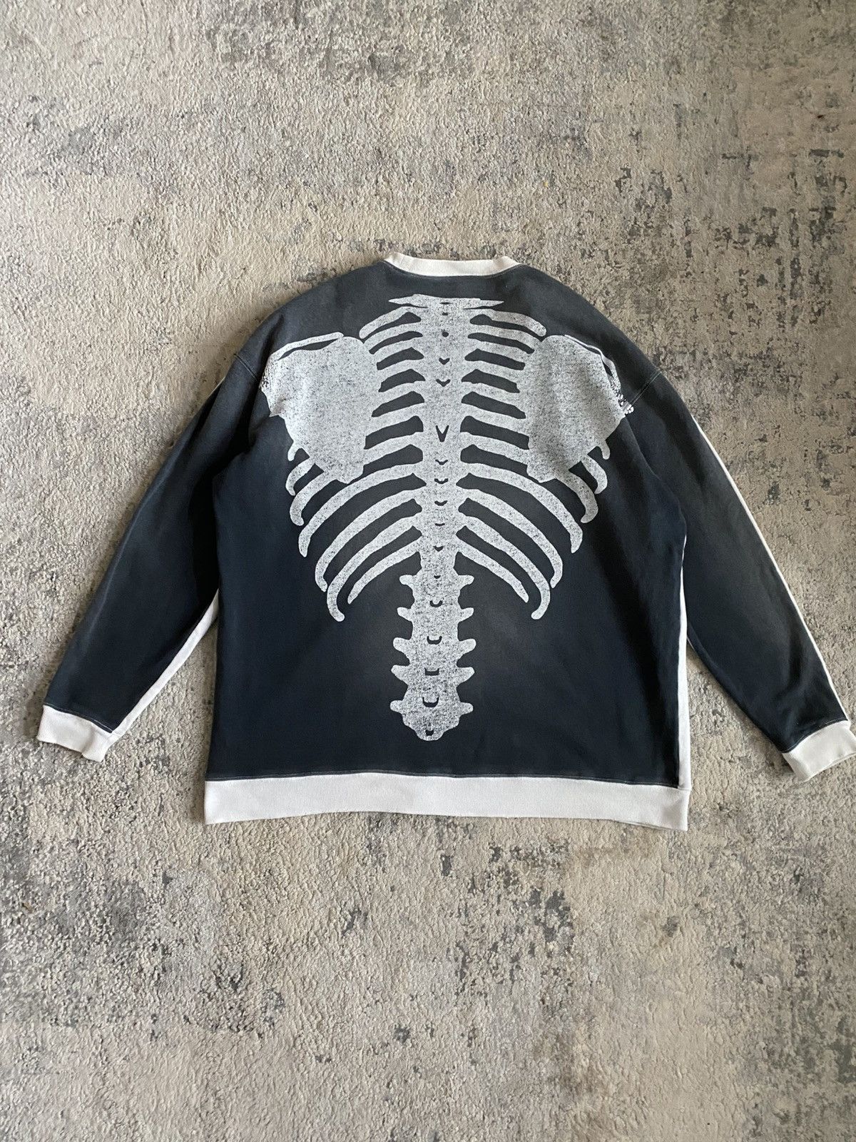Kapital Skeleton Bone Sweatshirt Terry USA Size US XL / EU 56 / 4 - 1 Thumbnail