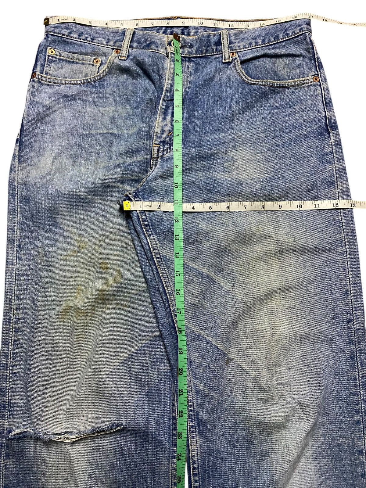 Levi's Vintage Levis 533 Rusty Ripped Baggy Jeans Size US 34 / EU 50 - 13 Thumbnail