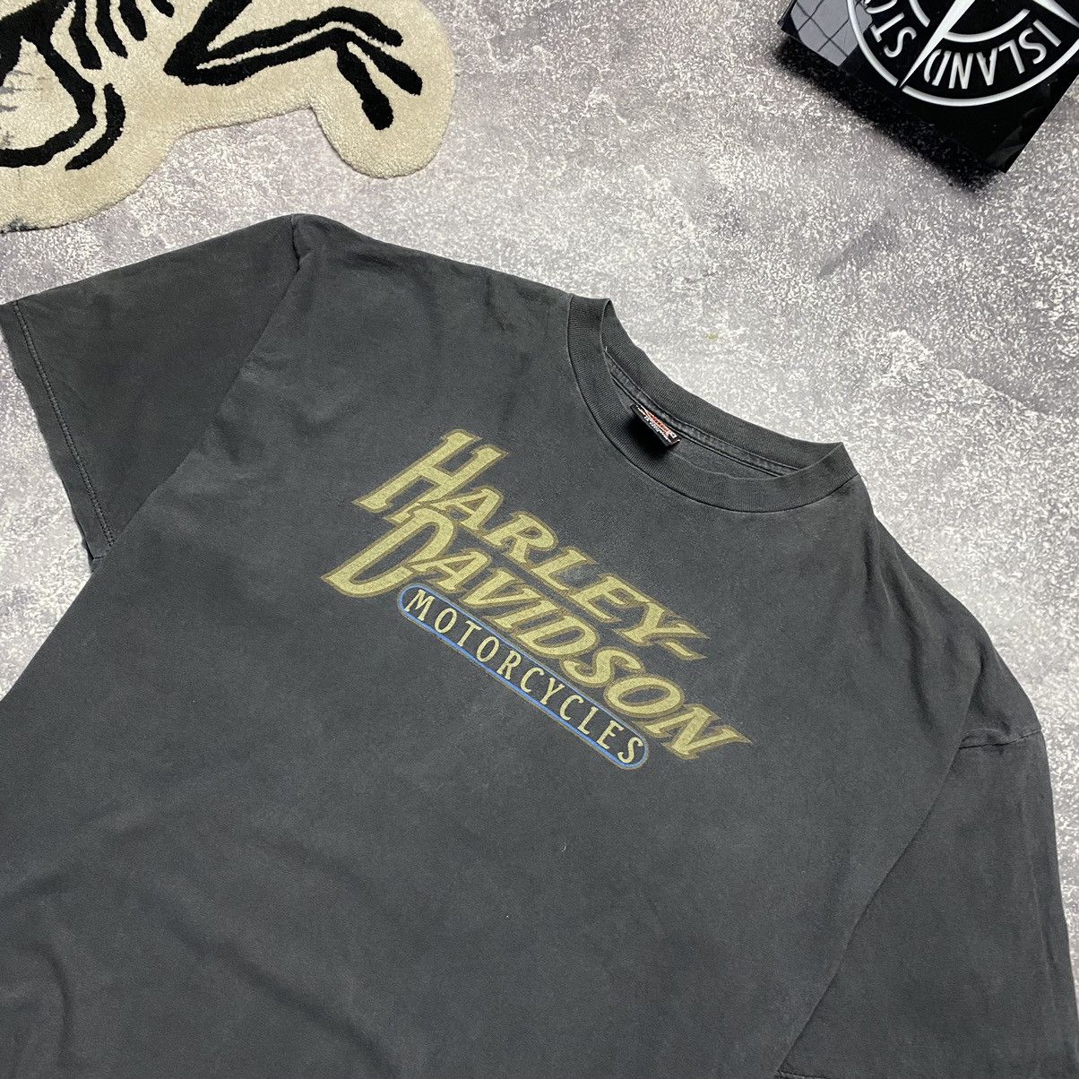 Band Tees Vintage Harley Davidson Motorcycles Cameron’s 90’s tee Size US XL / EU 56 / 4 - 3 Thumbnail