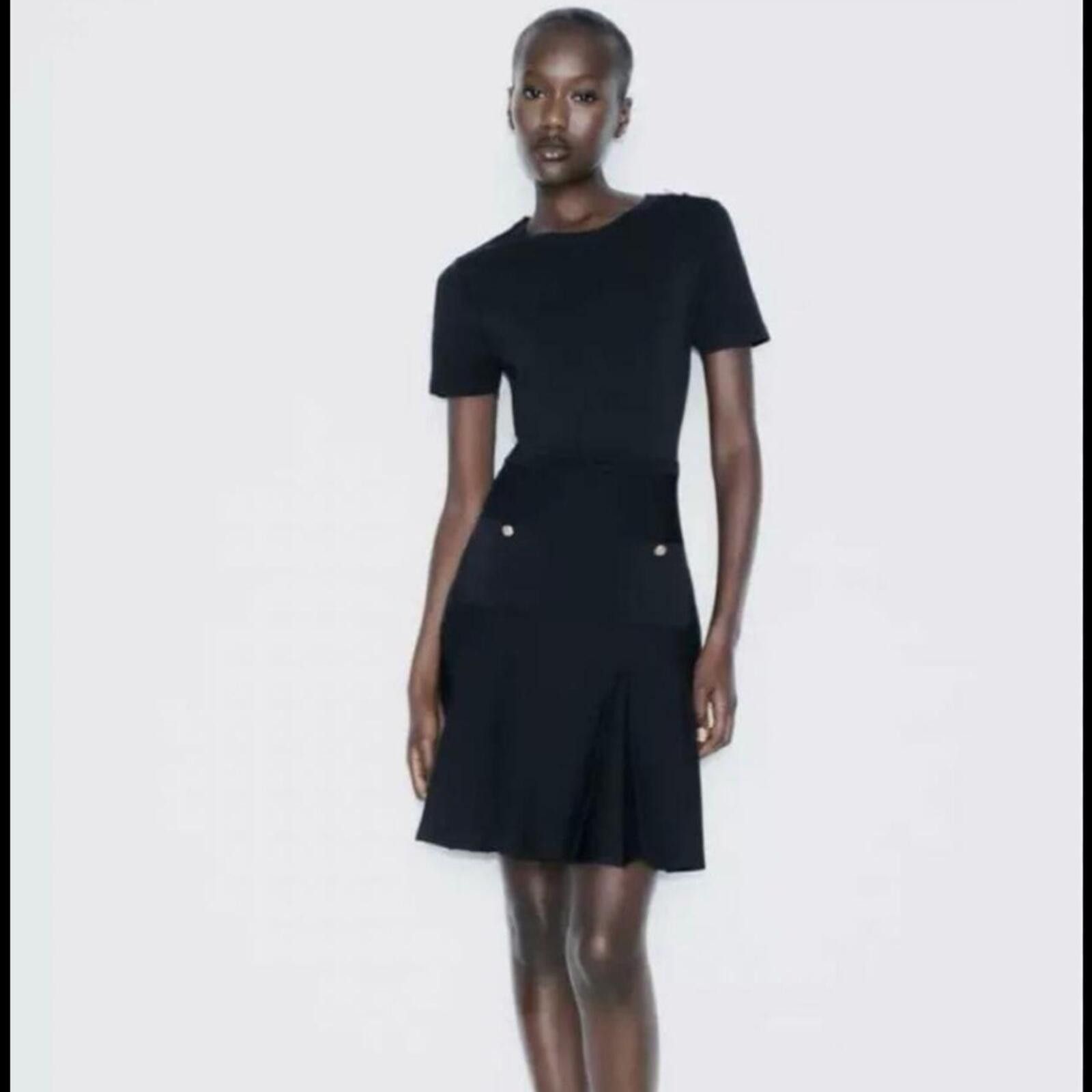 Zara Zara pleated skirt dress with pockets Size XS Size XS / US 0-2 / IT 36-38 - 2 Thumbnail