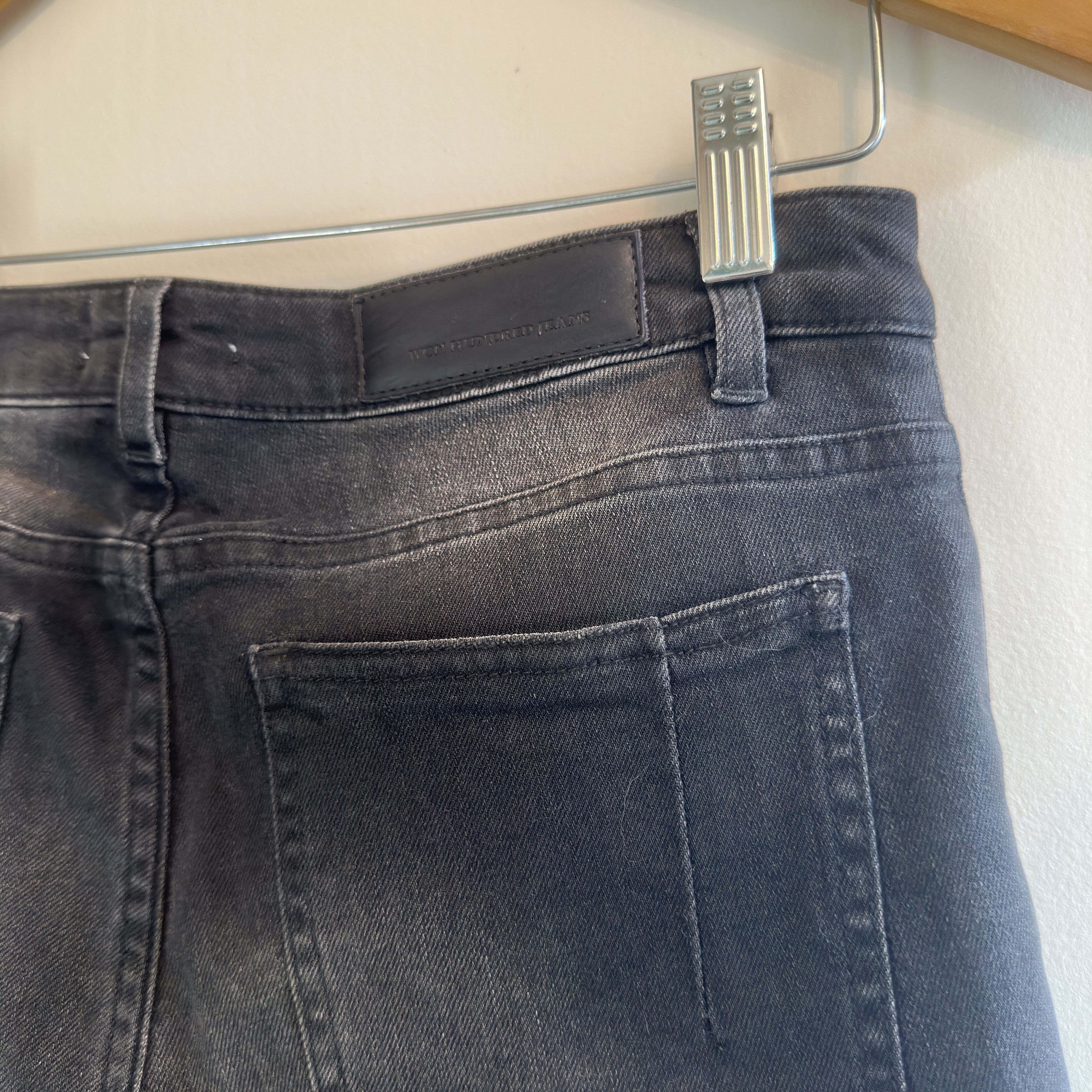 Won Hundred Won Hundred Skinny Mid-Rise Washed Black Jeans Size 27" / US 4 / IT 40 - 5 Thumbnail