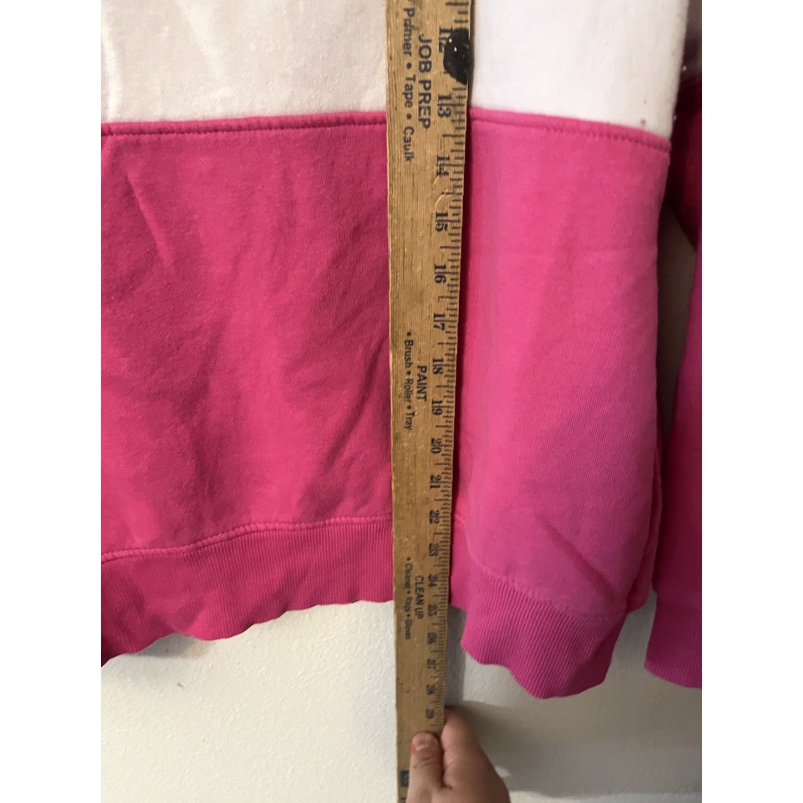 Fila FILA WOMEN'S COLORBLOCK HOODIE PINK LONG SLEEVE SWEATSHIRT XL Pullover Sweatshirt Activewear Womens Size XL / US 12-14 / IT 48-50 - 4 Thumbnail