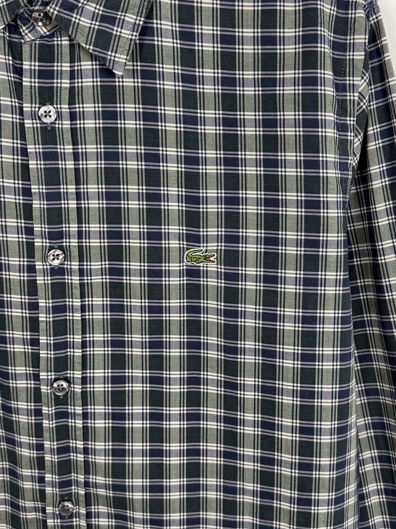 Lacoste Lacoste Long Sleeve Plaid Shirt Button Up Slim Fit Size M Size US M / EU 48-50 / 2 - 6 Thumbnail