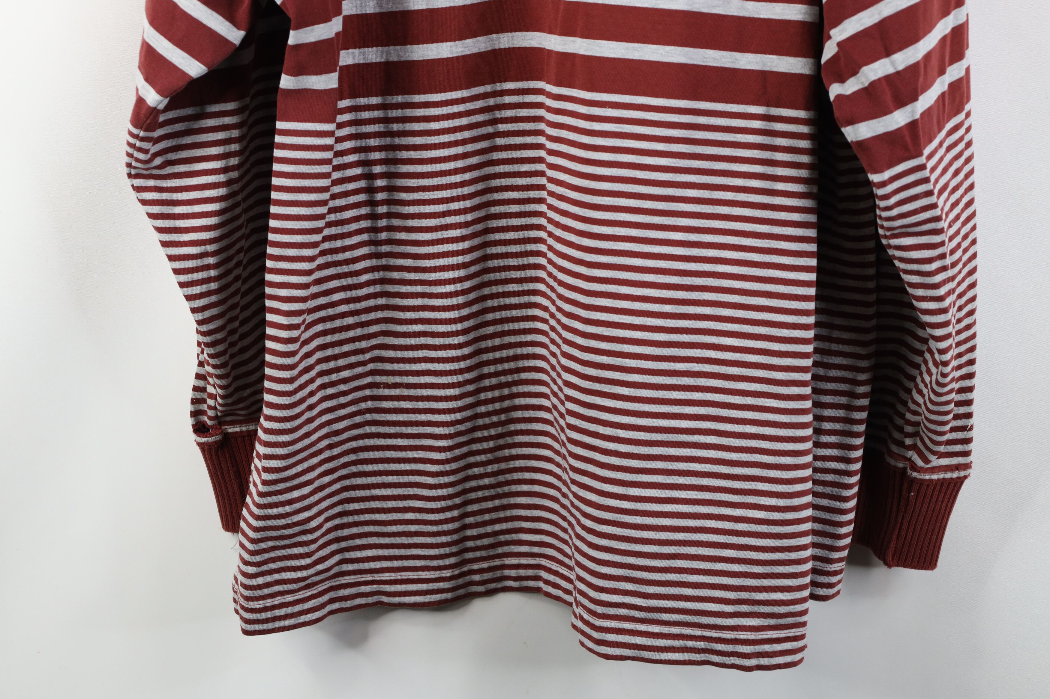 Tommy Hilfiger Vintage 90s Tommy Hilfiger Striped Long Sleeve Rugby Polo Size US L / EU 52-54 / 3 - 16 Thumbnail