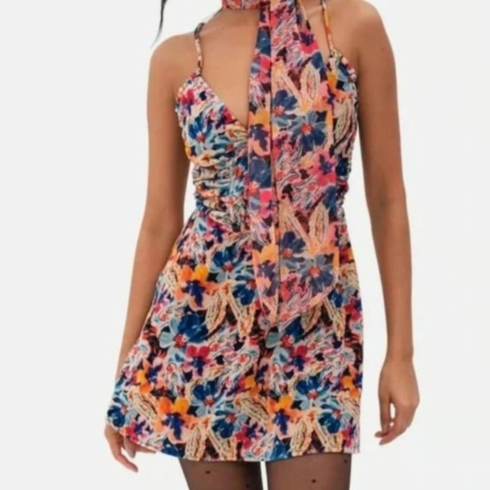 For Love & Lemons For Love & Lemons Brooklyn Mini Dress in Size XS Size XS / US 0-2 / IT 36-38 - 3 Thumbnail