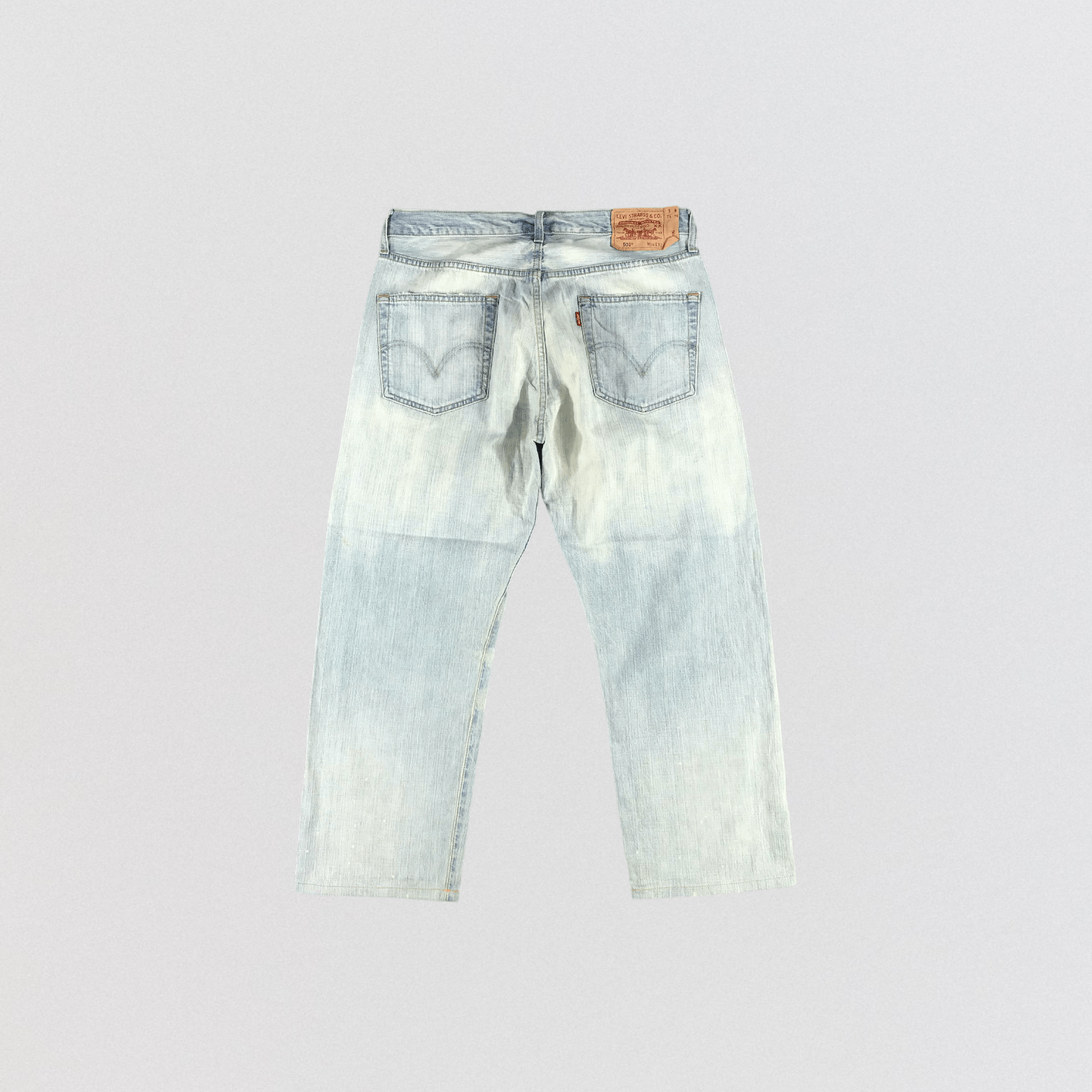 Levi's × Vintage Vintage 90s Light Wash Levis 501 Jeans-JM2905 Size US 34 / EU 50 - 2 Thumbnail