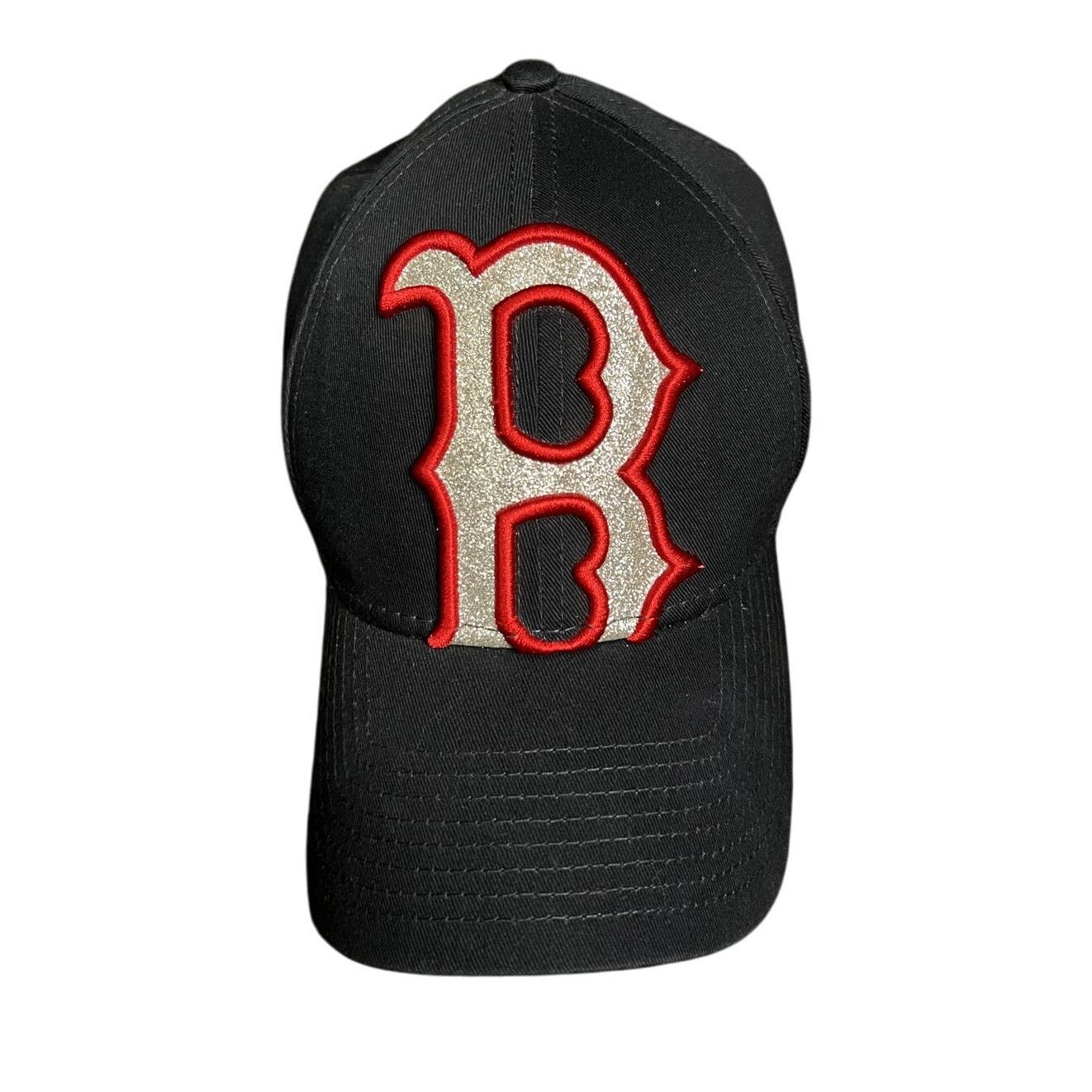 New Era NWT Women's New Era Glitter Boston Red Sox Navy Strapback Size ONE SIZE - 1 Thumbnail