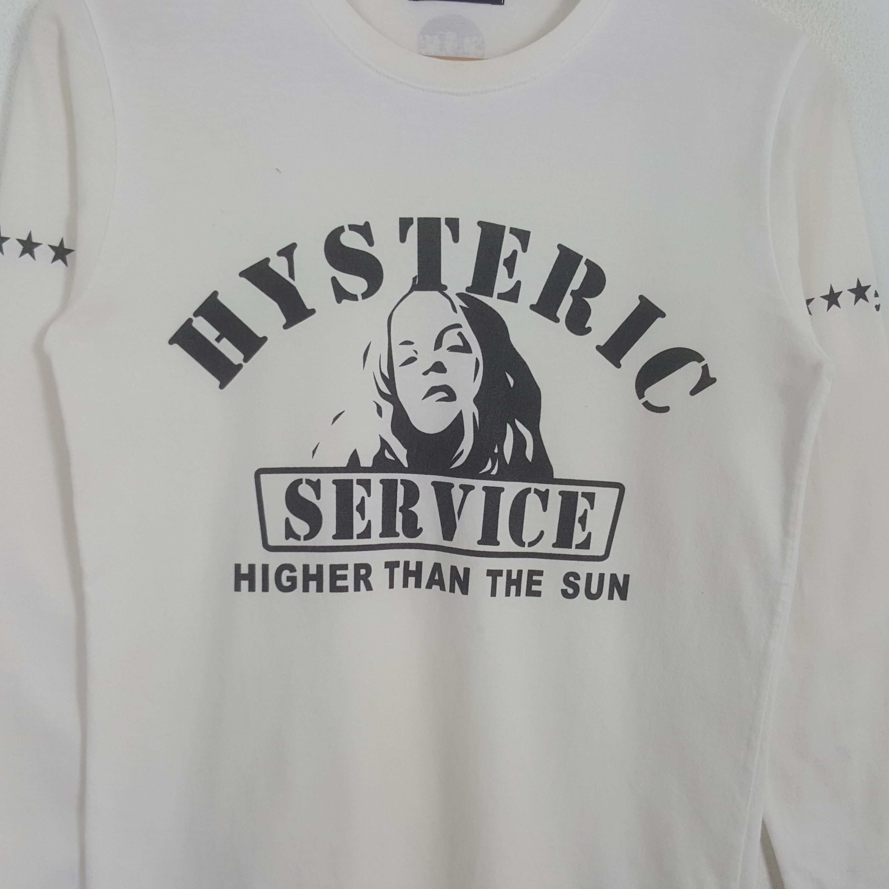 Hysteric Glamour × Japanese Brand × Vintage Vintage Hysteric Glamour Service Design Long Sleeve Tshirt Size S / US 4 / IT 40 - 2 Thumbnail