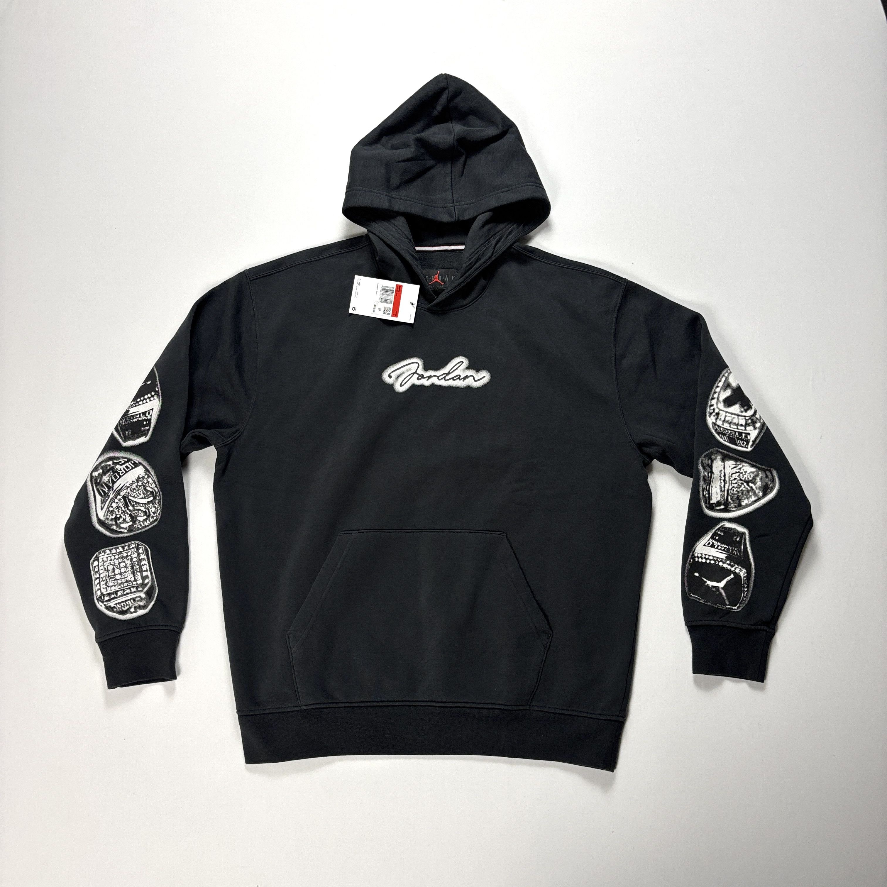 Jordan Brand Jordan Mens Six Rings MVP Hoodie Black Sz L Sweatshirt NWT Size US L / EU 52-54 / 3 - 2 Thumbnail