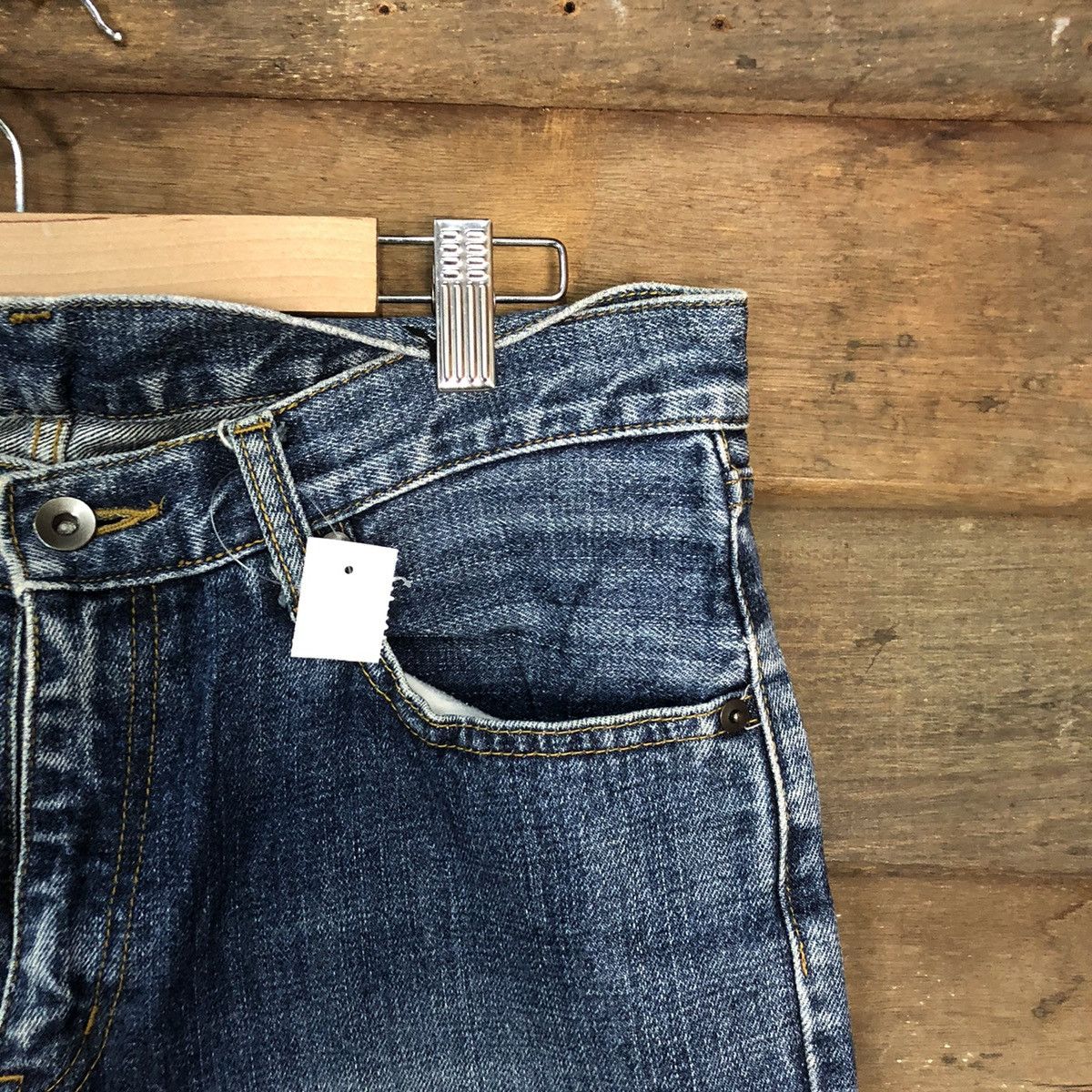 Japanese Brand Uniqlo japan vintage Blue faded jeans Denim Pants #7390 Size US 31 - 5 Thumbnail