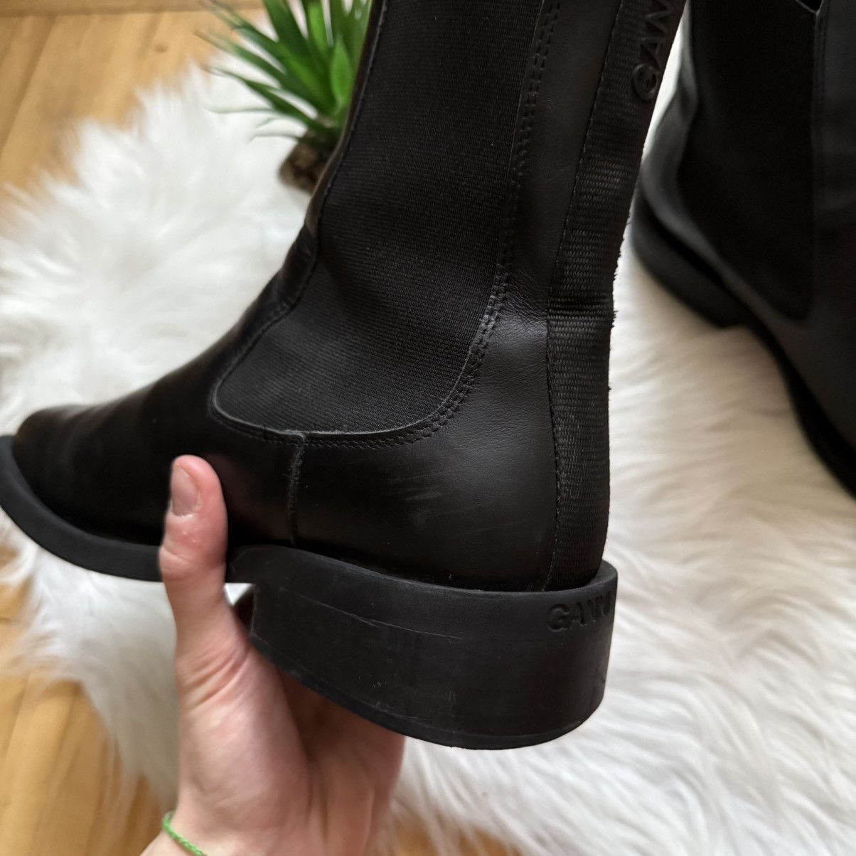 Ganni Ganni Square Toe Chelsea Boots Size US 9 / IT 39 - 8 Thumbnail