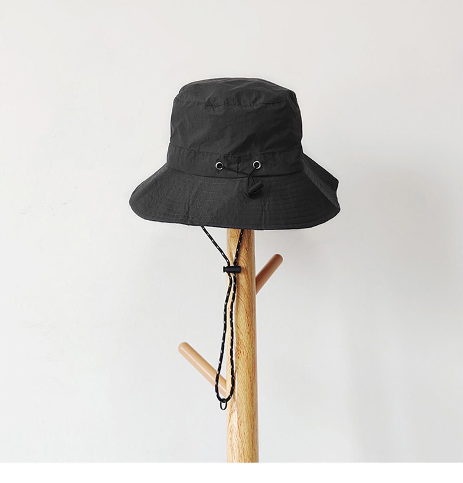 Other Outdoor Black Bucket Hat with Adjustable Strap Size ONE SIZE - 4 Thumbnail