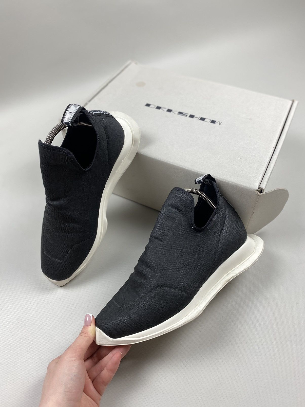Rick Owens Drkshdw New! Rick Owens DRKSHDW avant-garde low top sneaker shoes Size US 9 / IT 39 - 22 Thumbnail
