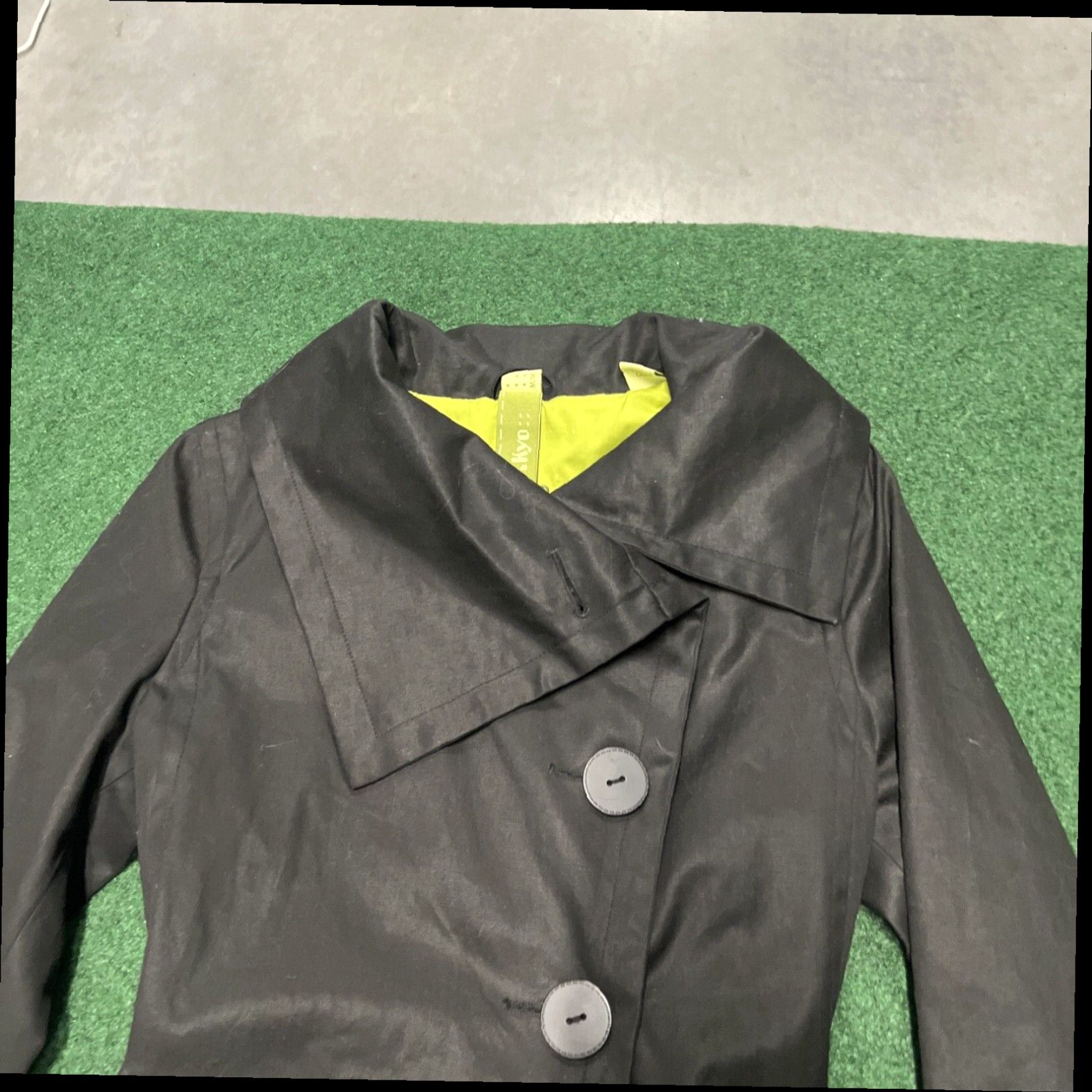 Vintage Soia & Kyo Black Long Trench Coat Jacket, Size Medium Size M / US 6-8 / IT 42-44 - 3 Thumbnail